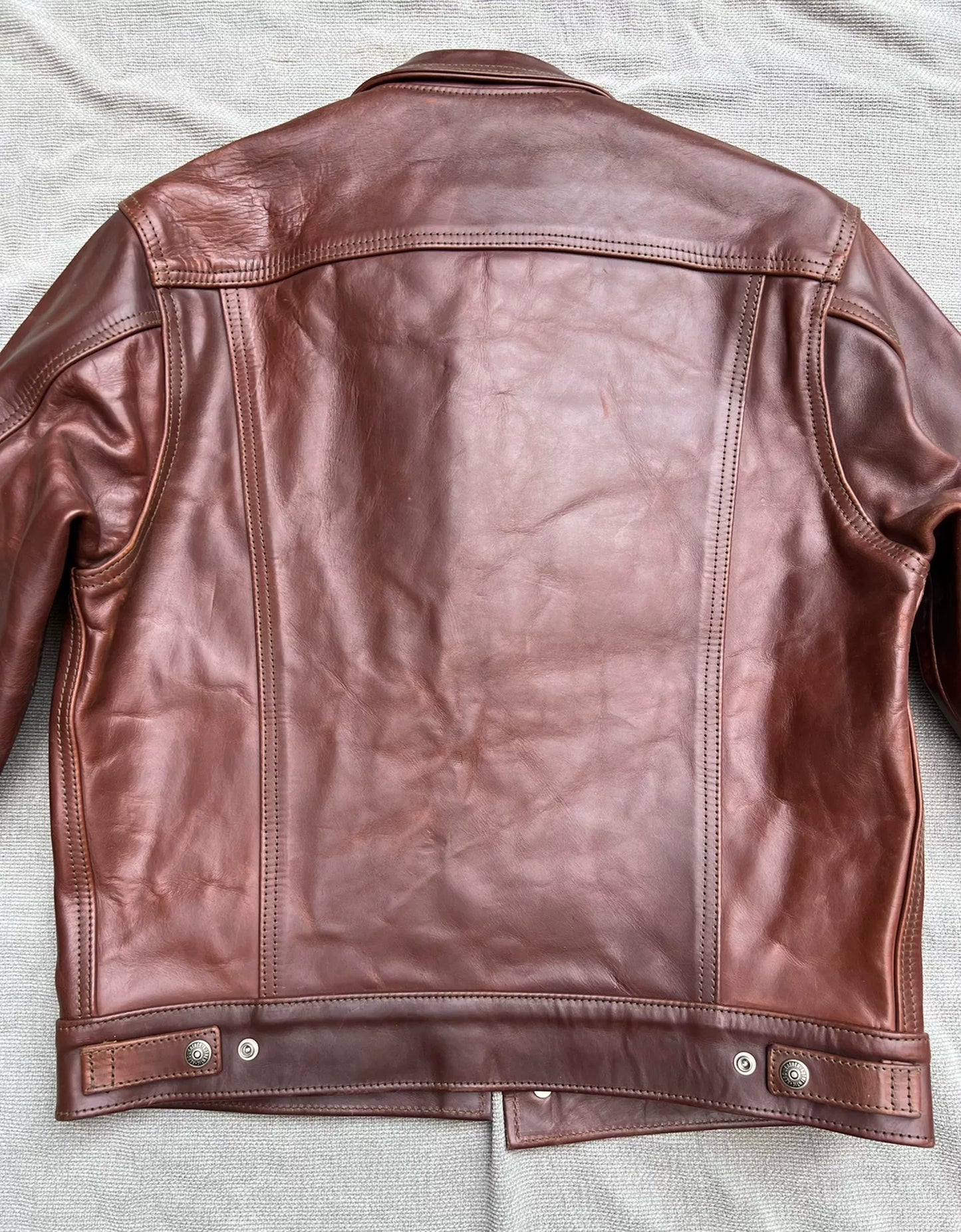 Aero Leather Brown Custom Jacket