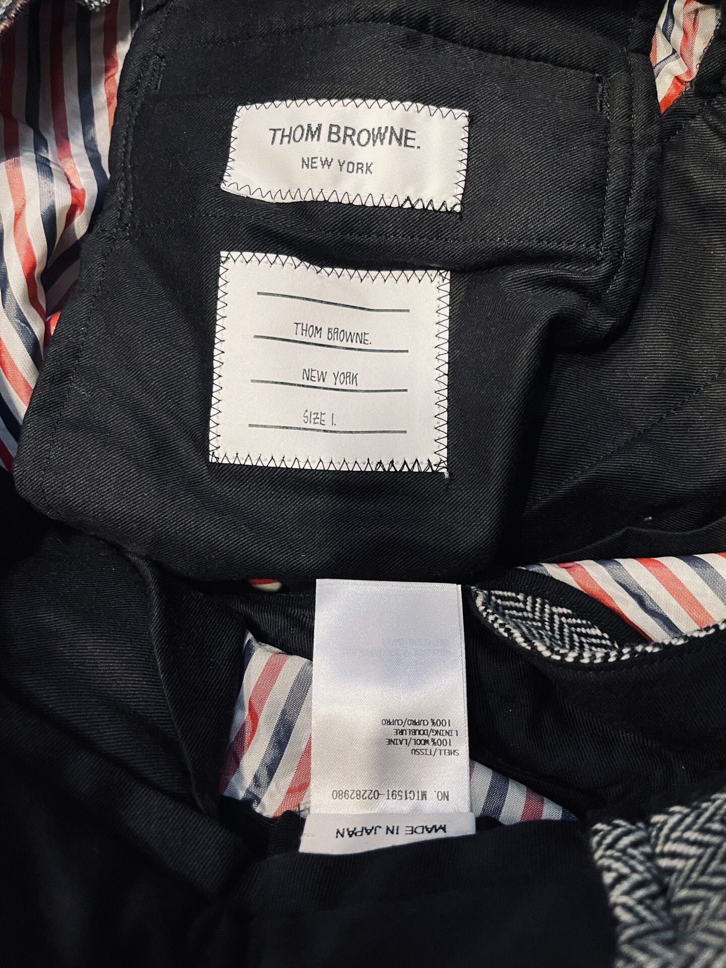 Thom Browne Low Rise Wool Suit Trousers