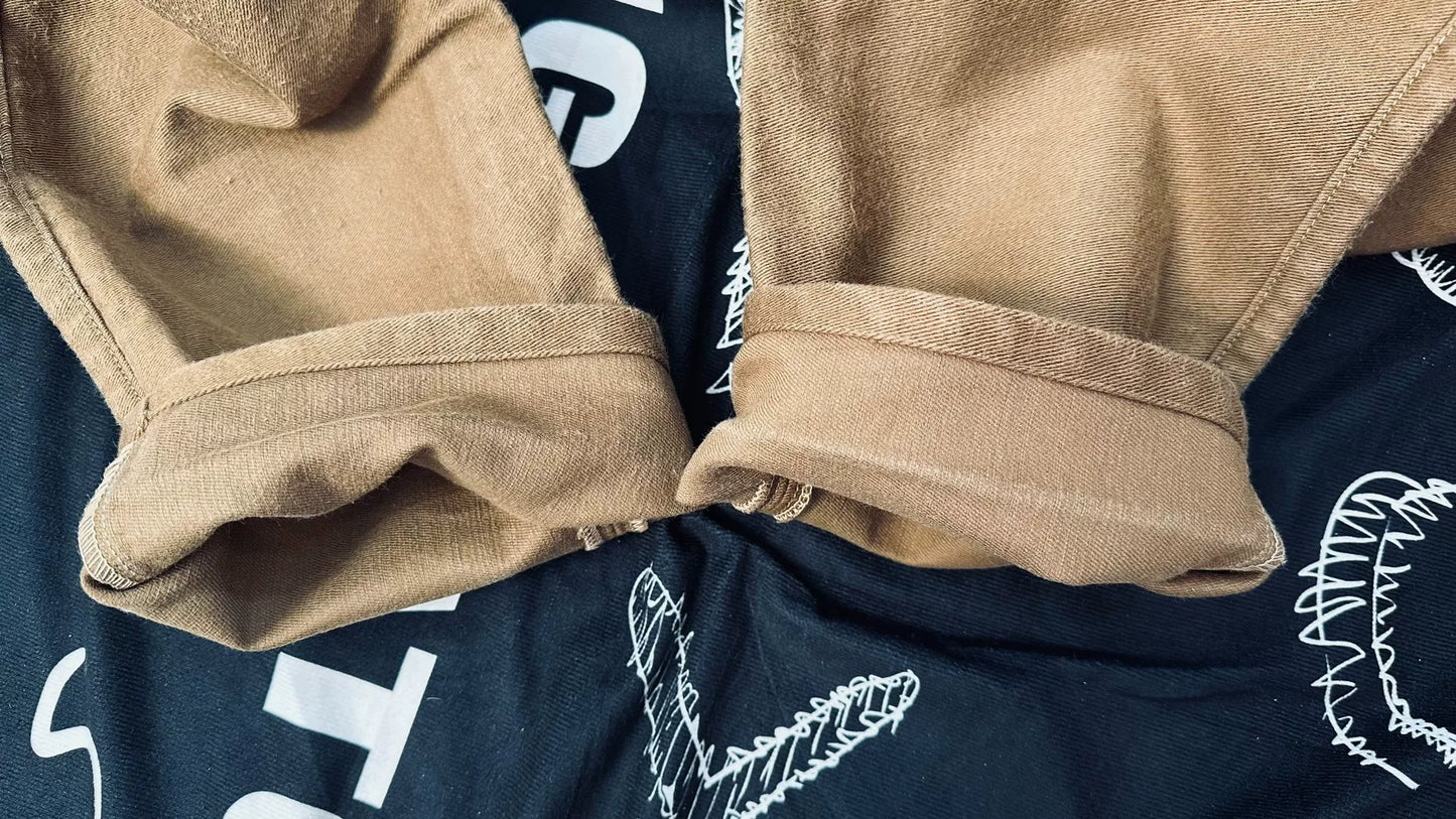 vintage Moleskin Trousers in Brown