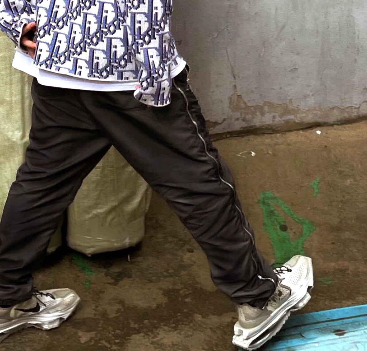 grailz side zip easy track pants