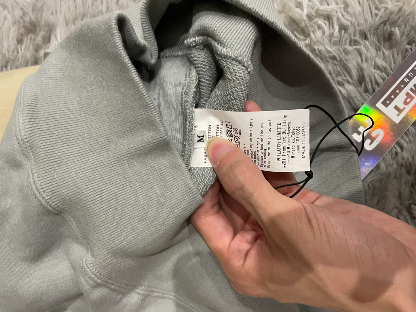 CE/CAVEMPT Colorblock Henley Collar Hoodie