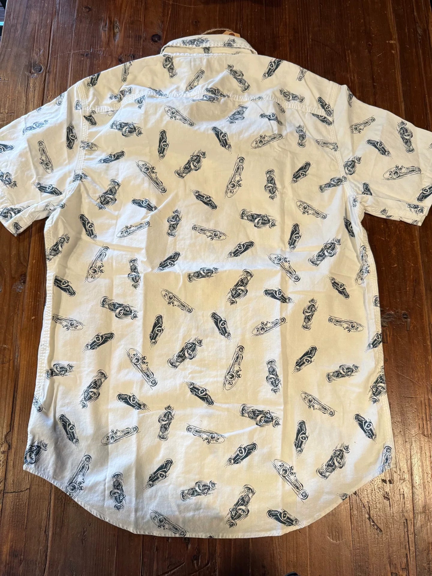 RRL Vintage Car Print Short-Sleeve Shirt