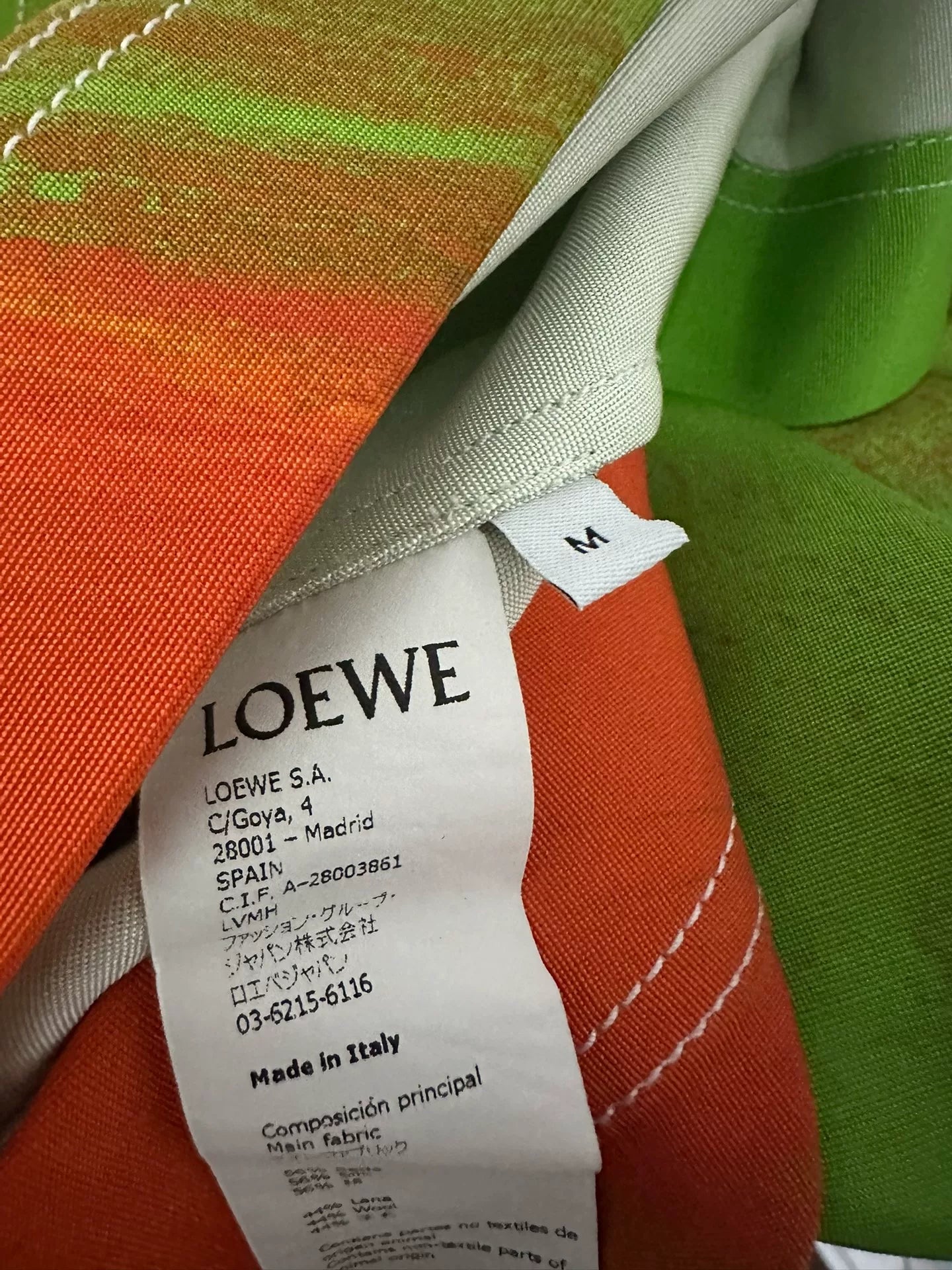 loewe gradient tie-dye short sleeve shirt