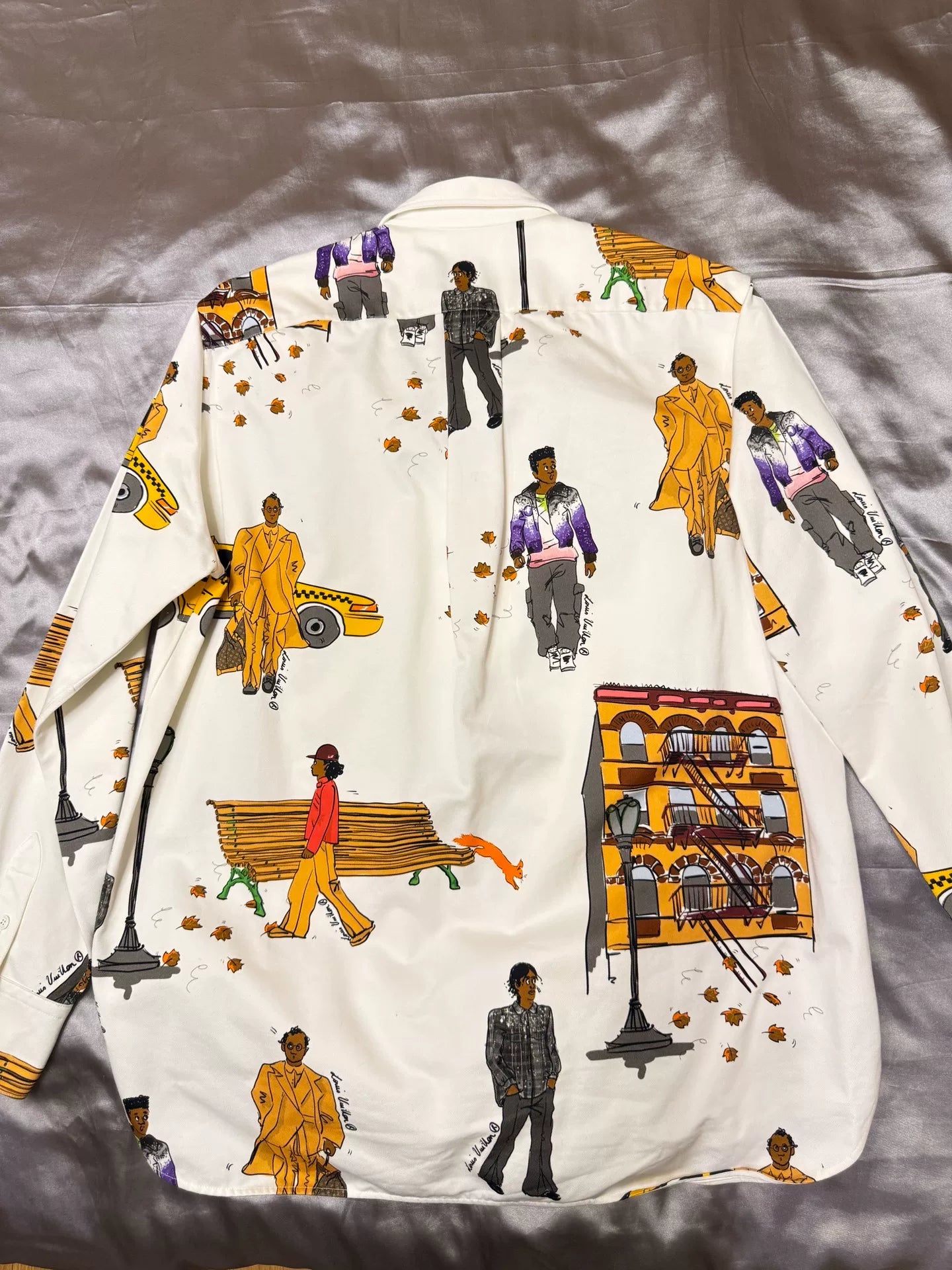 louis vuitton graphical denim shirt jacket