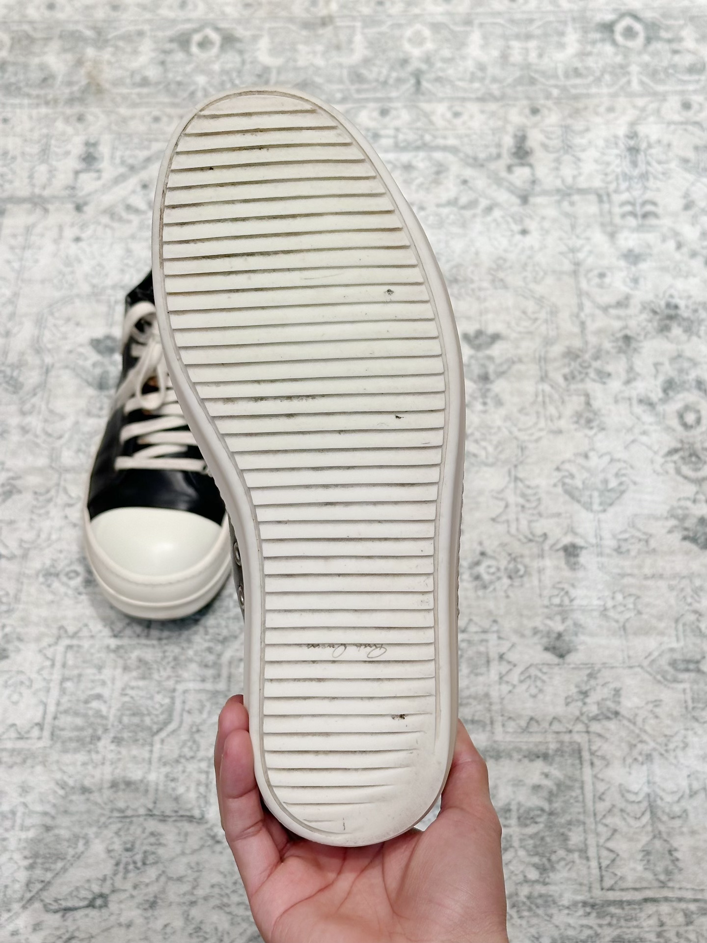 Rick Owens Main Line Leather Low-Top