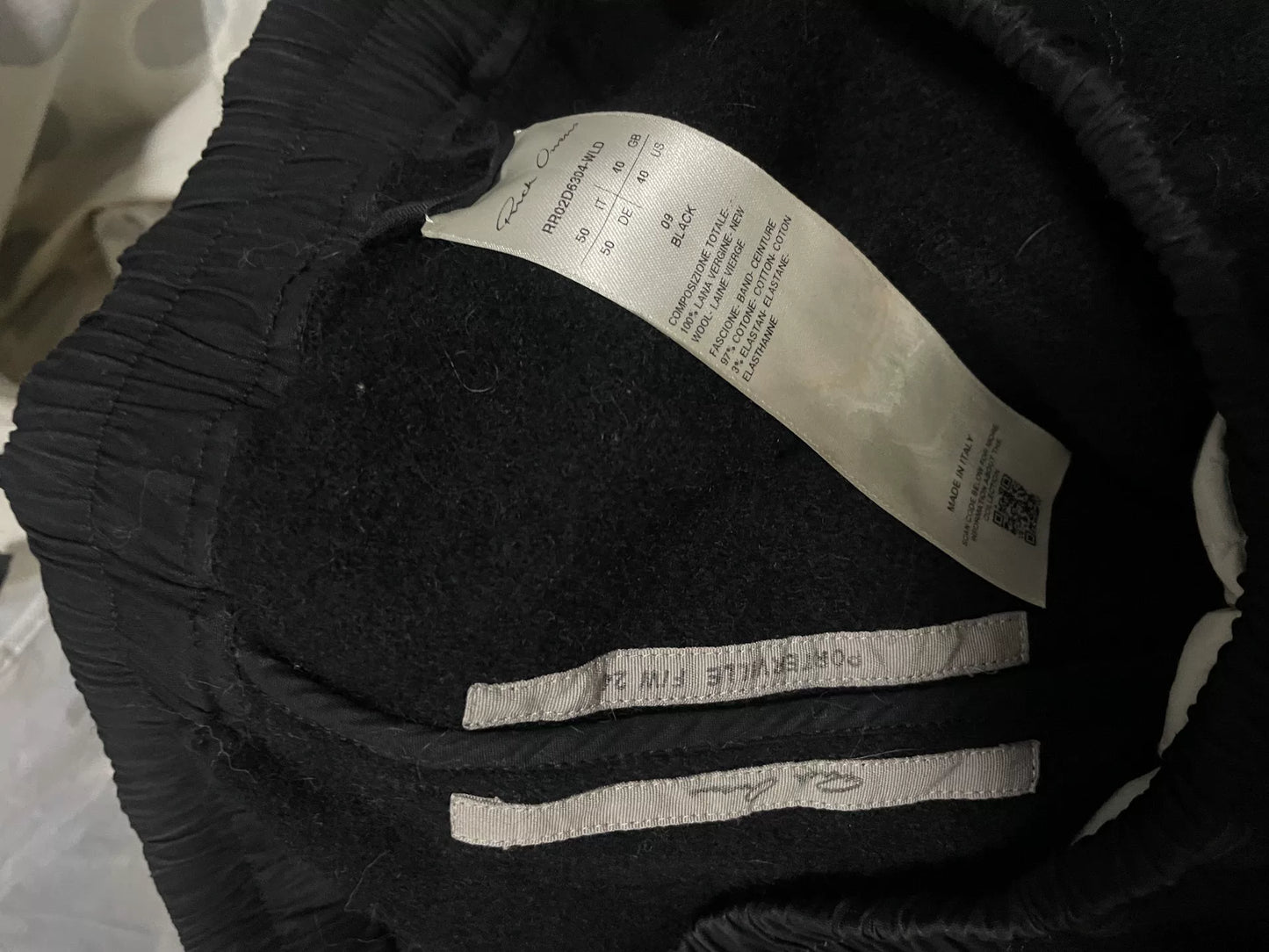 Rick Owens Porterville Wool Drawstring Shorts