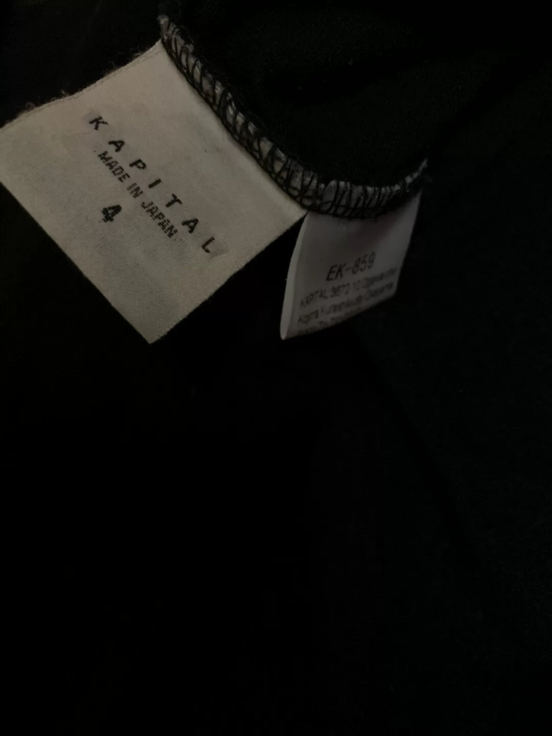 KAPITAL Smiley Long Sleeve Tee