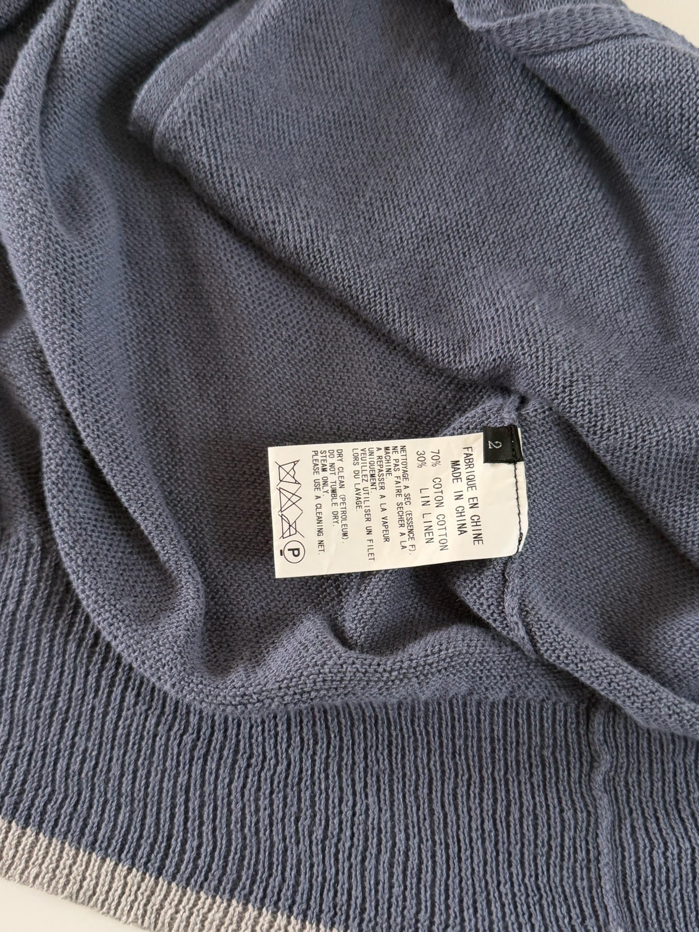 Yohji Yamamoto Y's Gray-Blue Knit Top