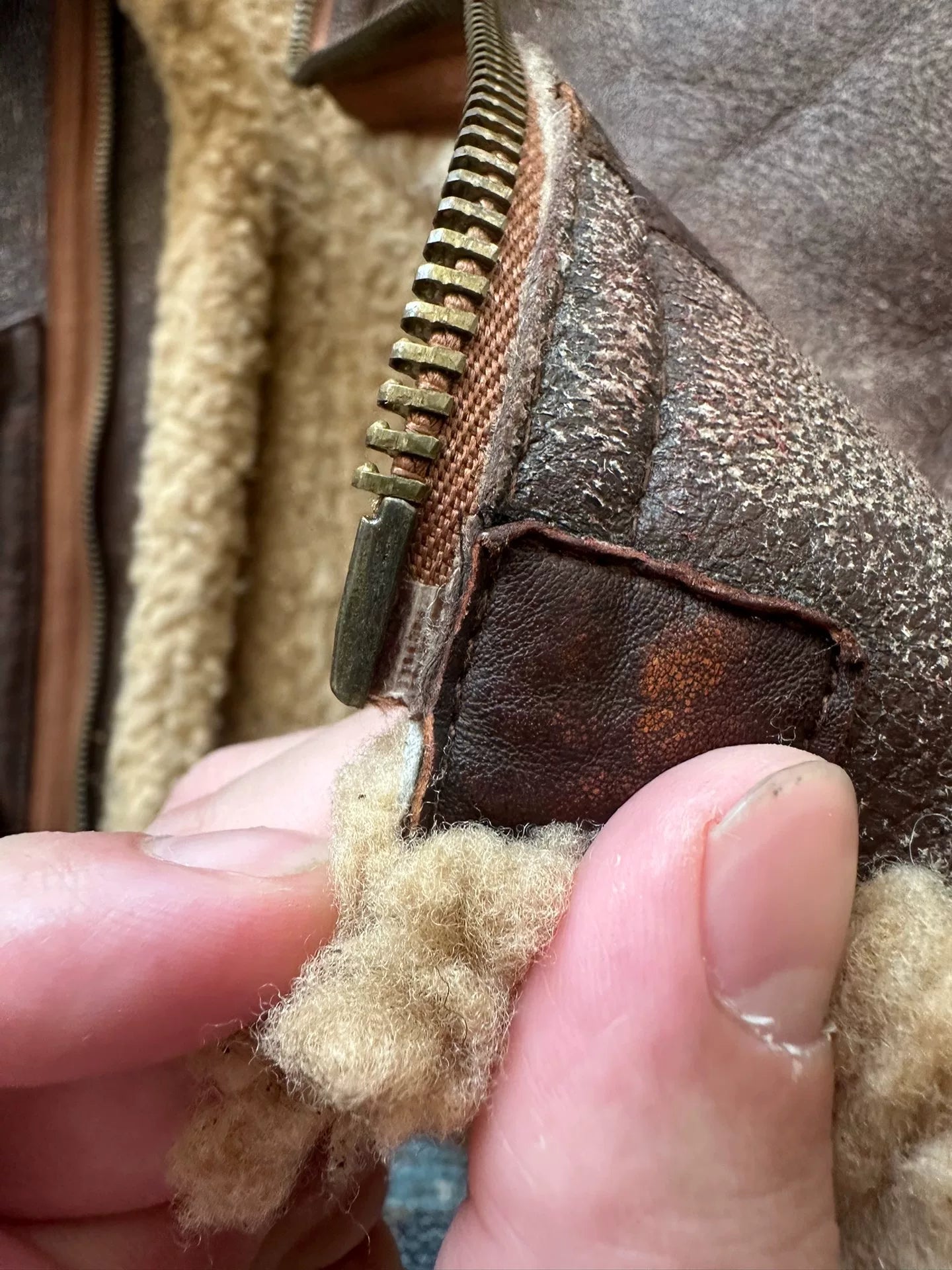 ralph lauren shearling leather jacket