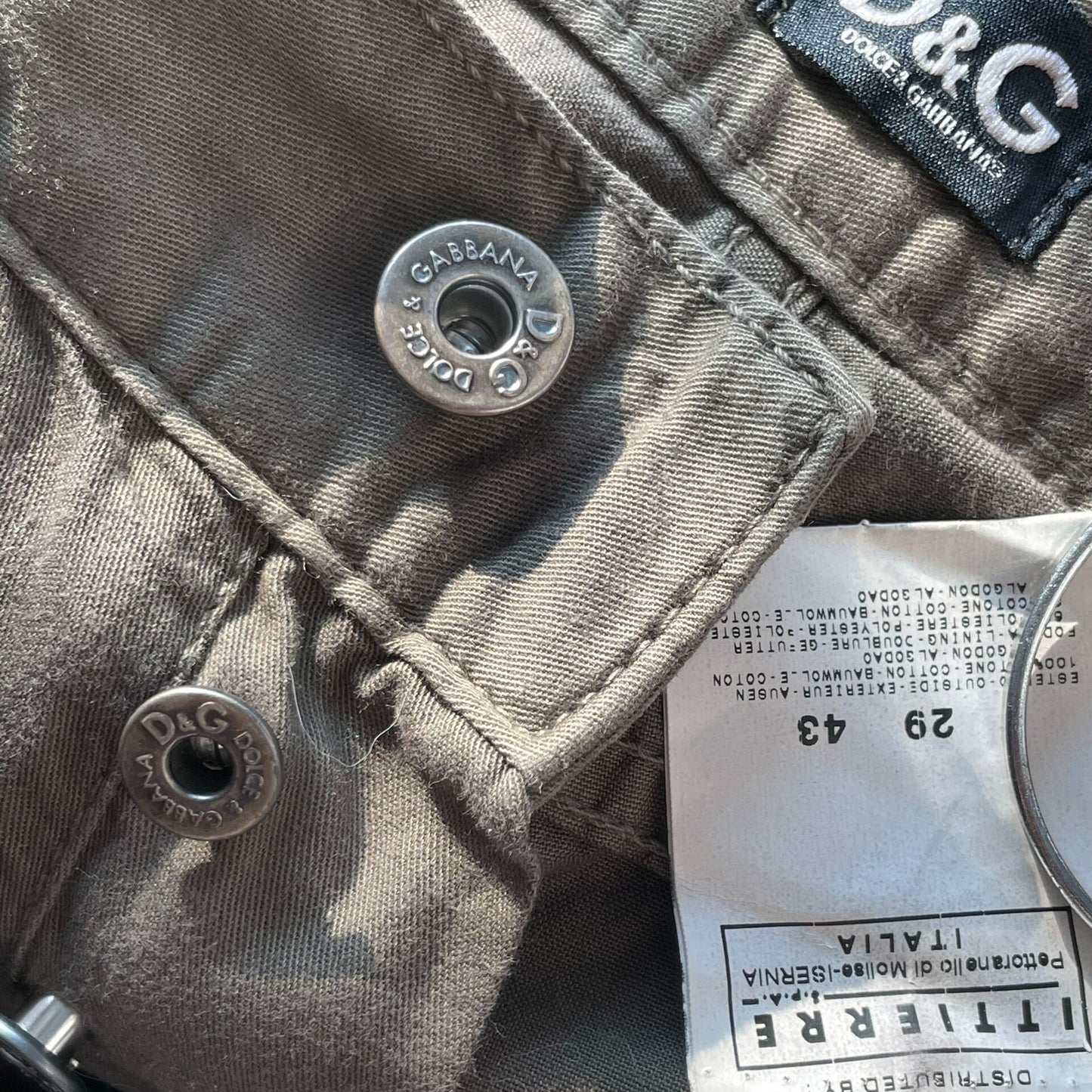 asymmetric gradient military straight pants