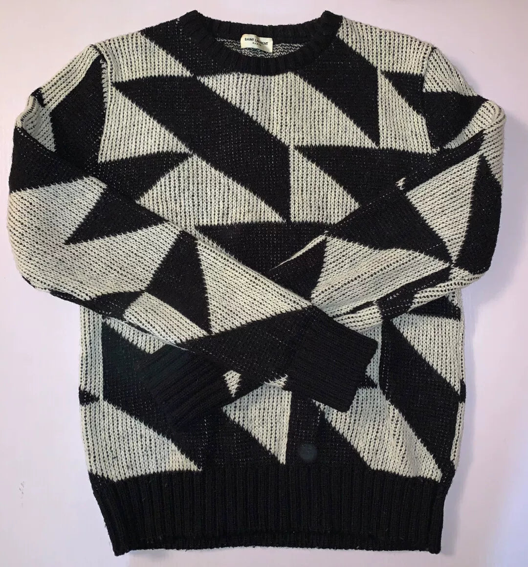 Saint Laurent Patterned Wool Sweater