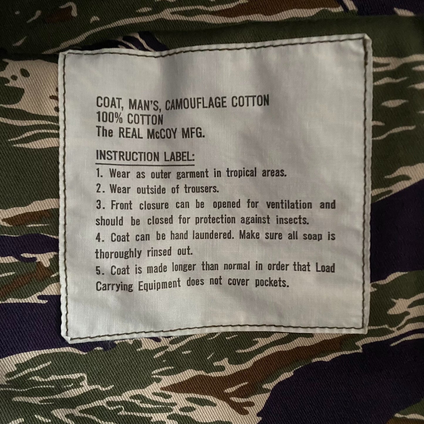 The Real McCoy's Tiger Camouflage Jacket