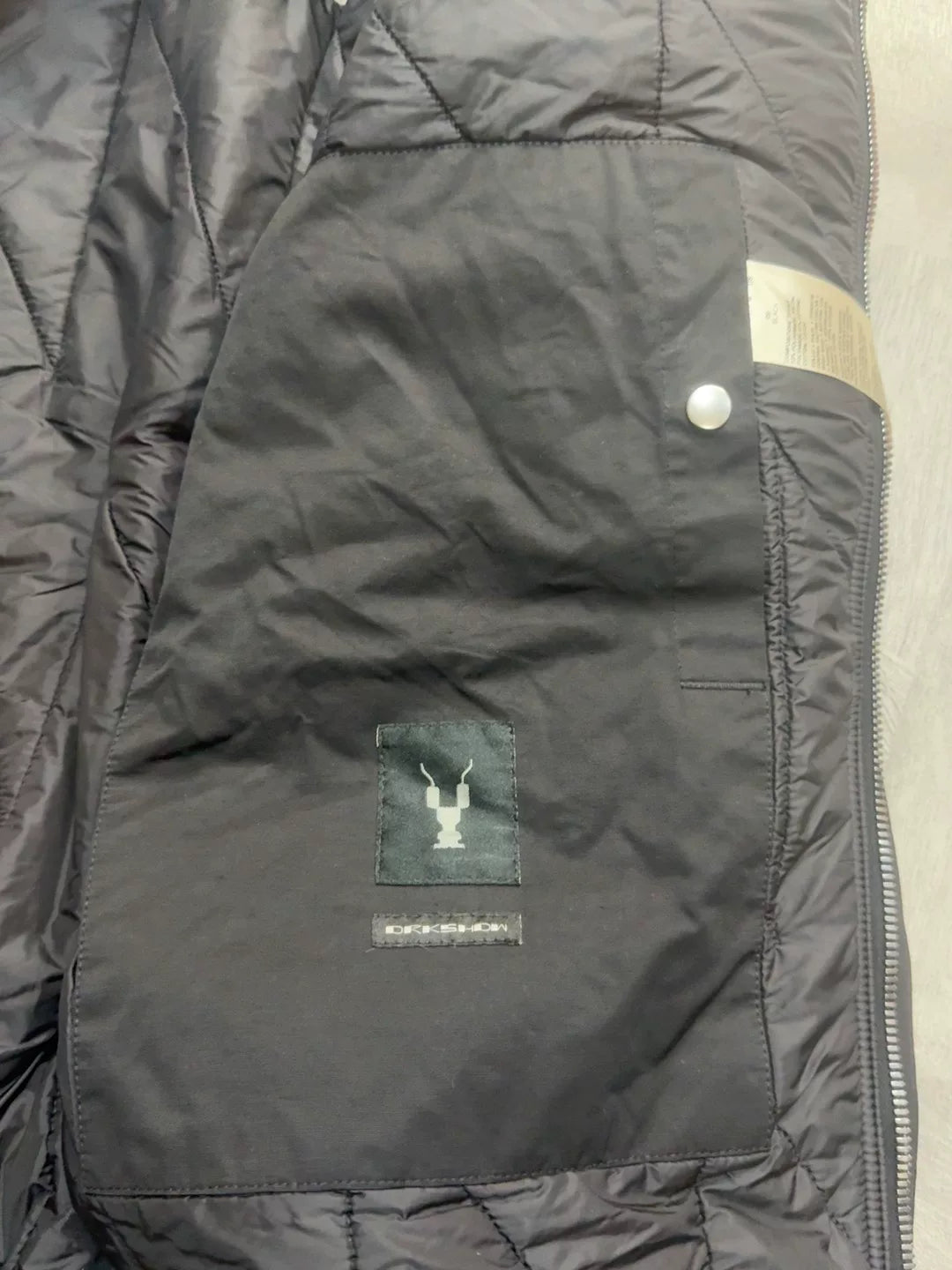 Rick Owens DRKSHDW Black MA1 Flight Jacket