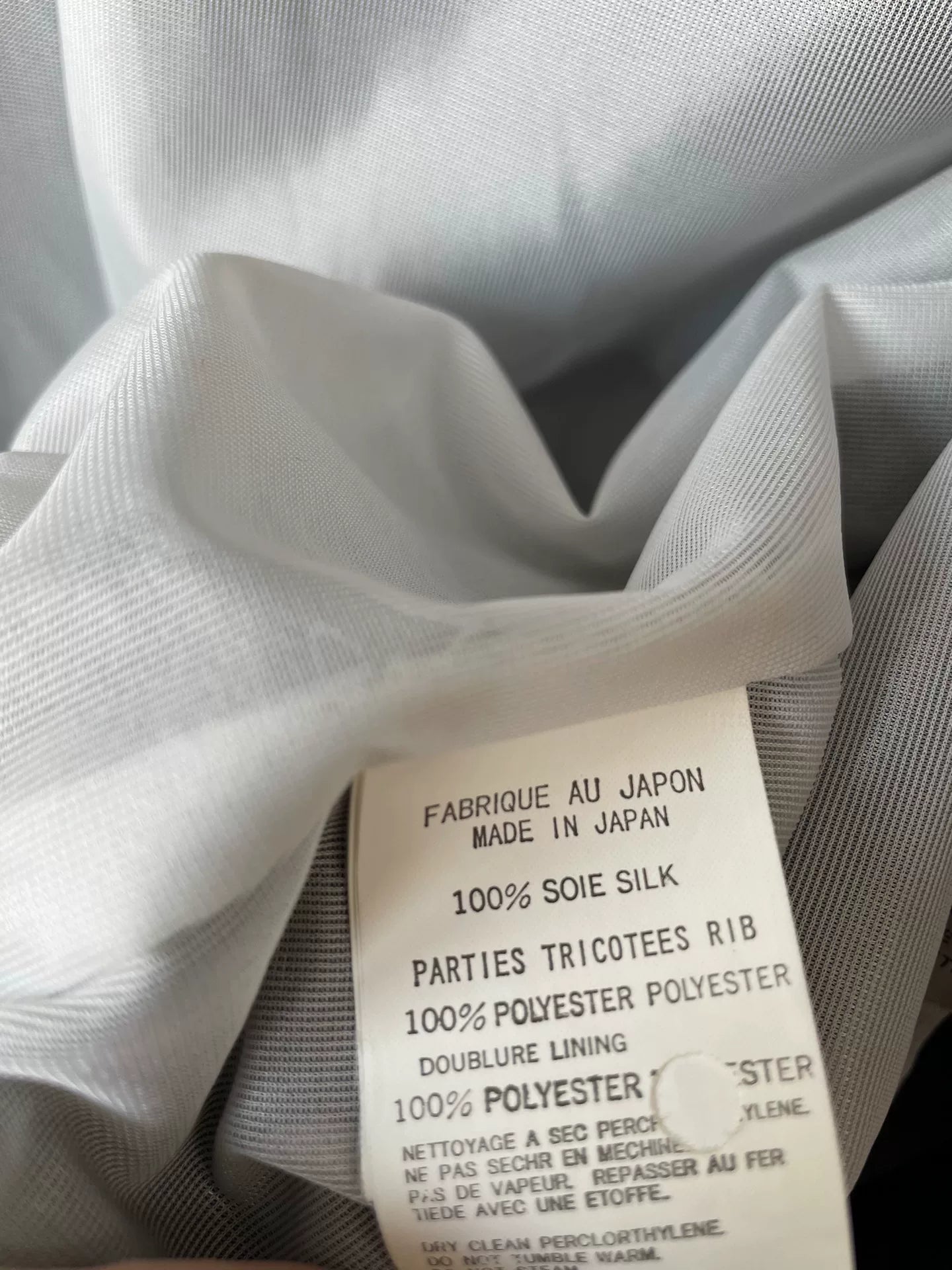 Yohji Yamamoto 02SS Double Zip Silk Jacket