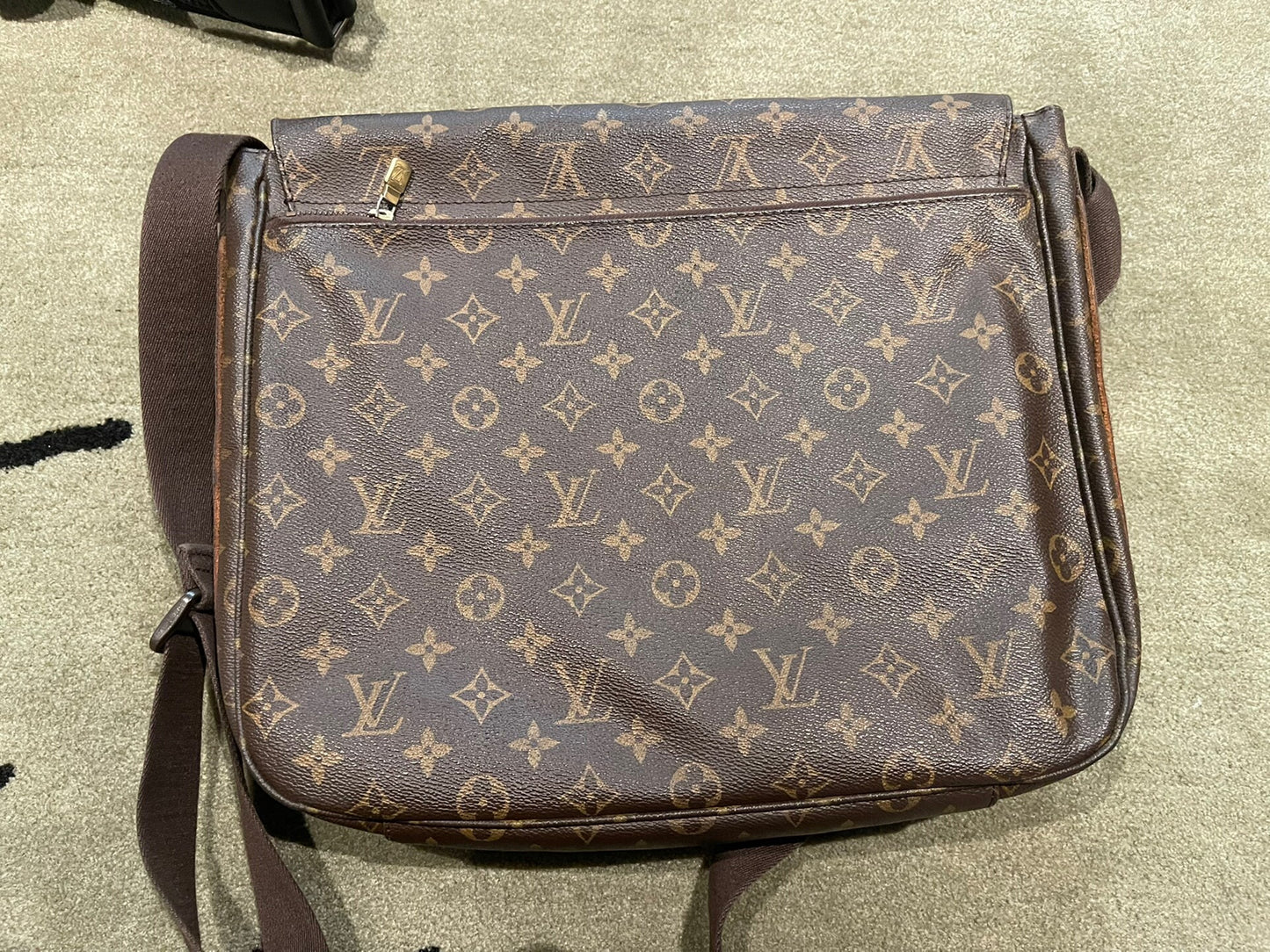 louis vuitton brown messenger bag for men