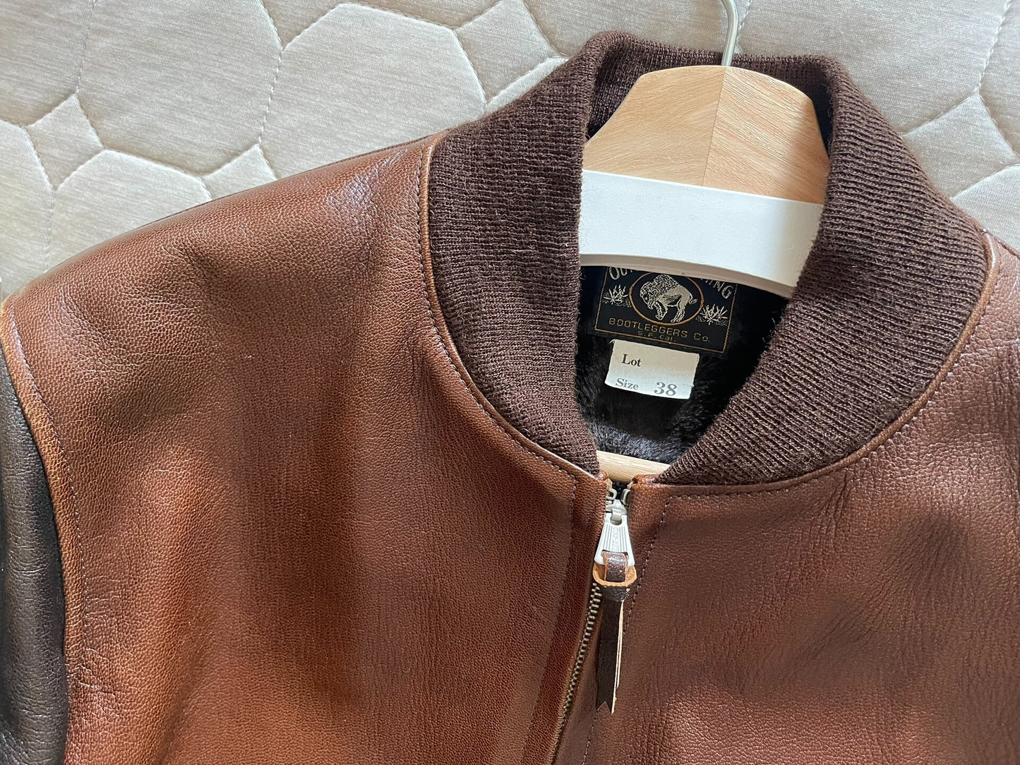 freewheelers skull leather bomber jacket