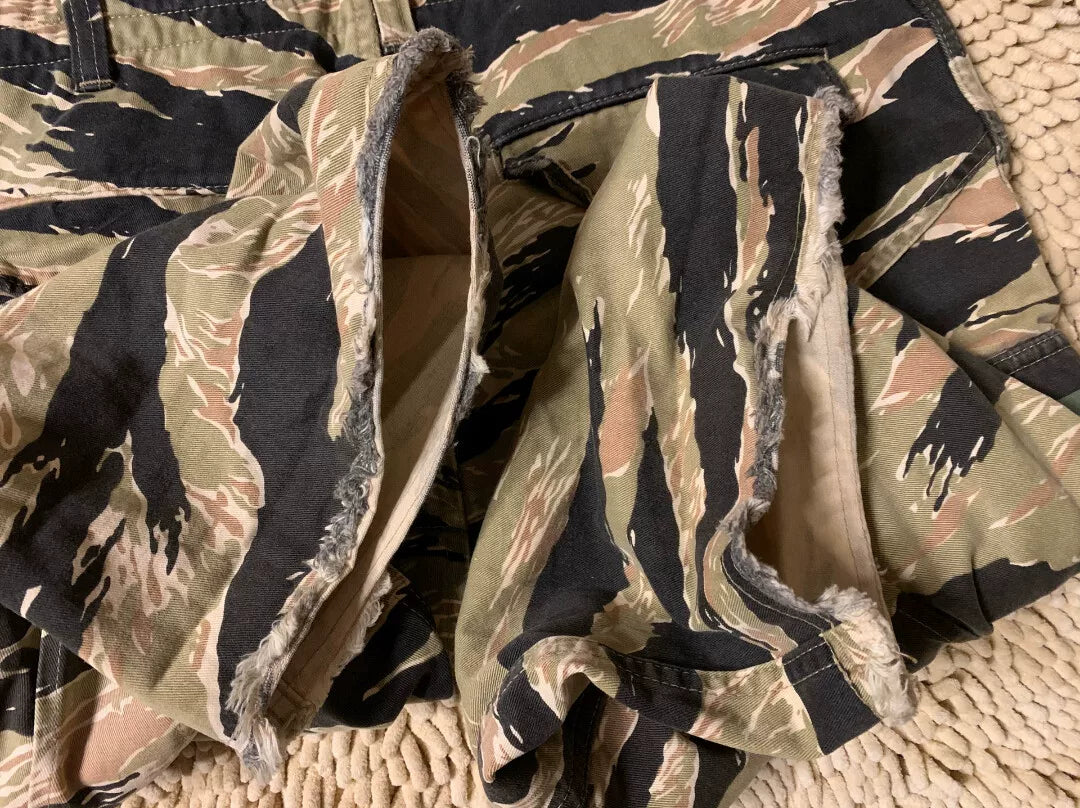 WTAPS 12SS Jungle Chopped Tiger Stripe Shorts