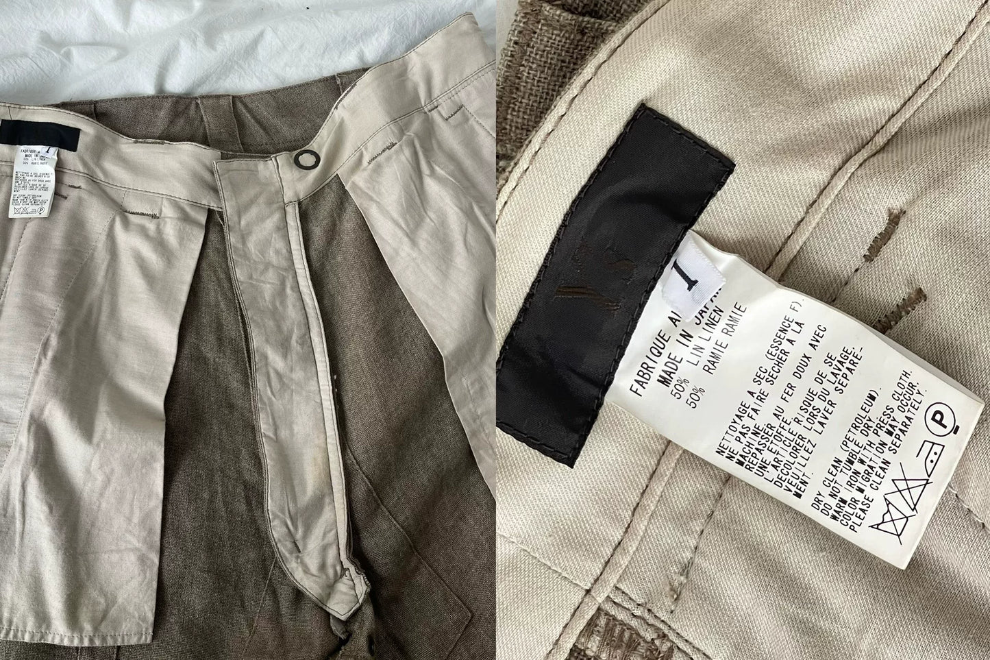 Y's Yohji Yamamoto Work Pants