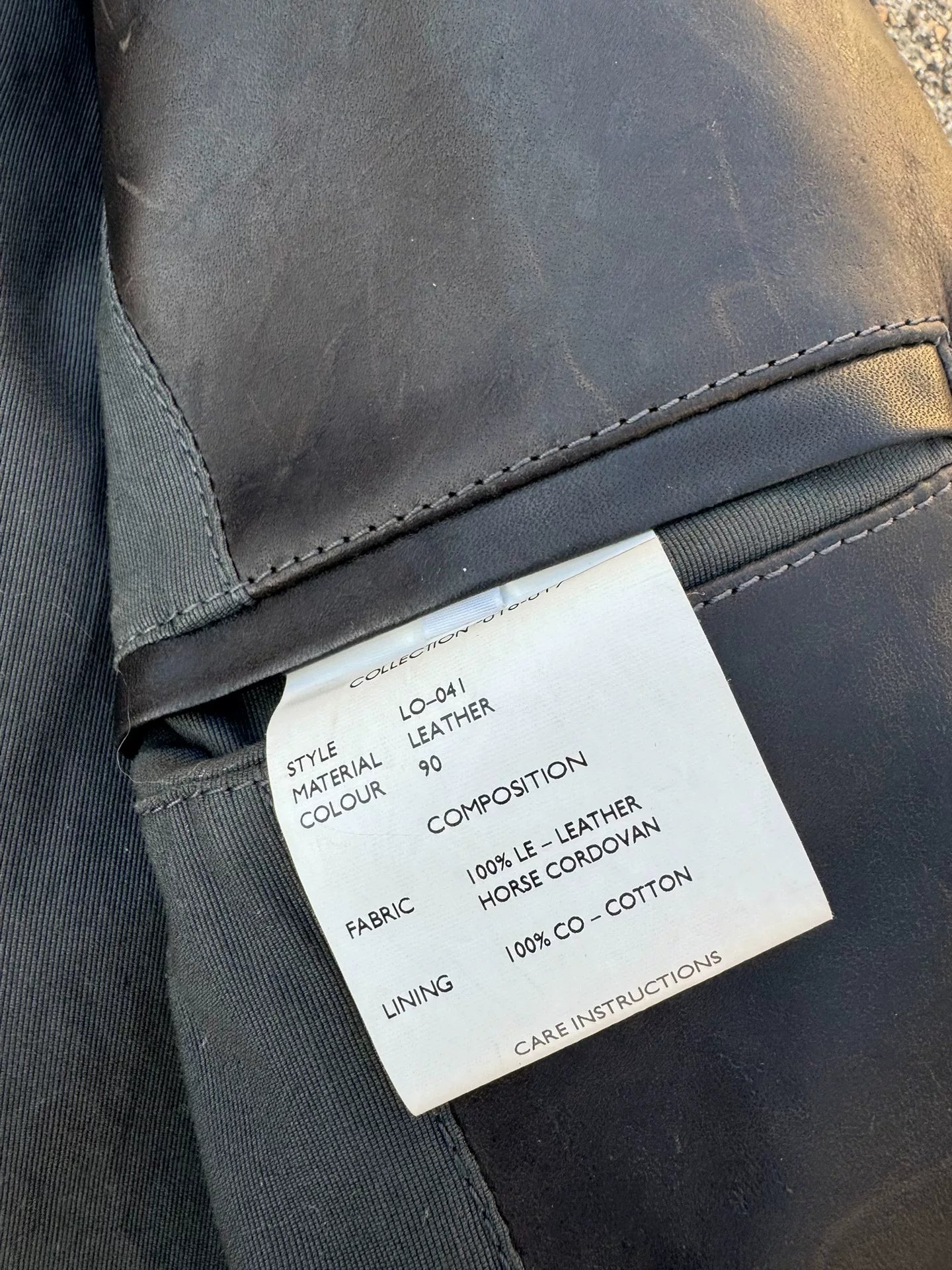 Carol Christian Poell Crash Seam Leather Jacket