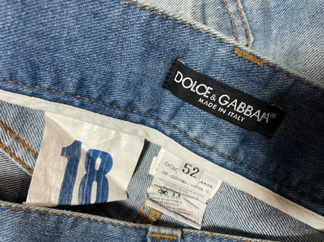 Dolce&Gabbana Loose Denim Shorts for Sale