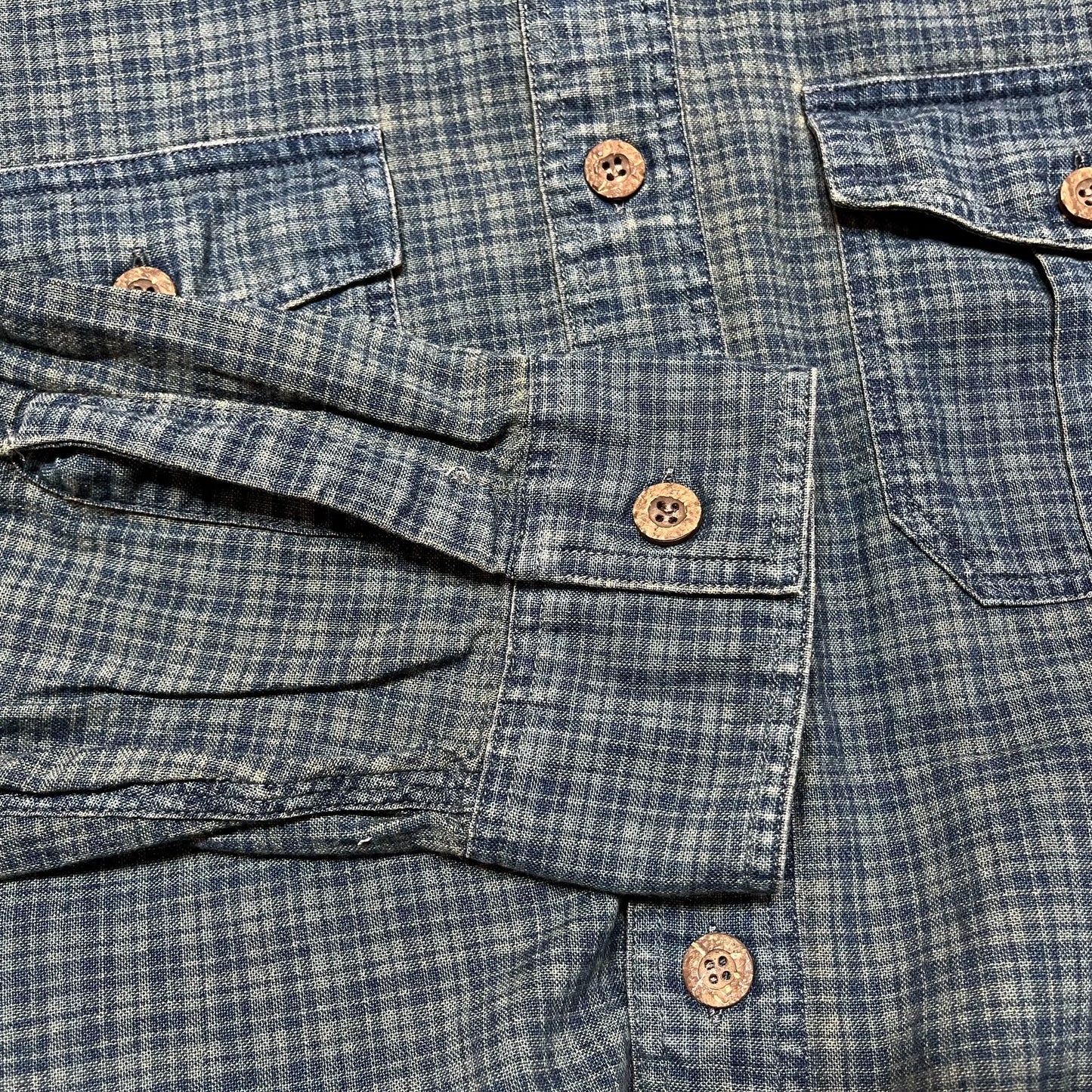 RRL Indigo Check Shirt