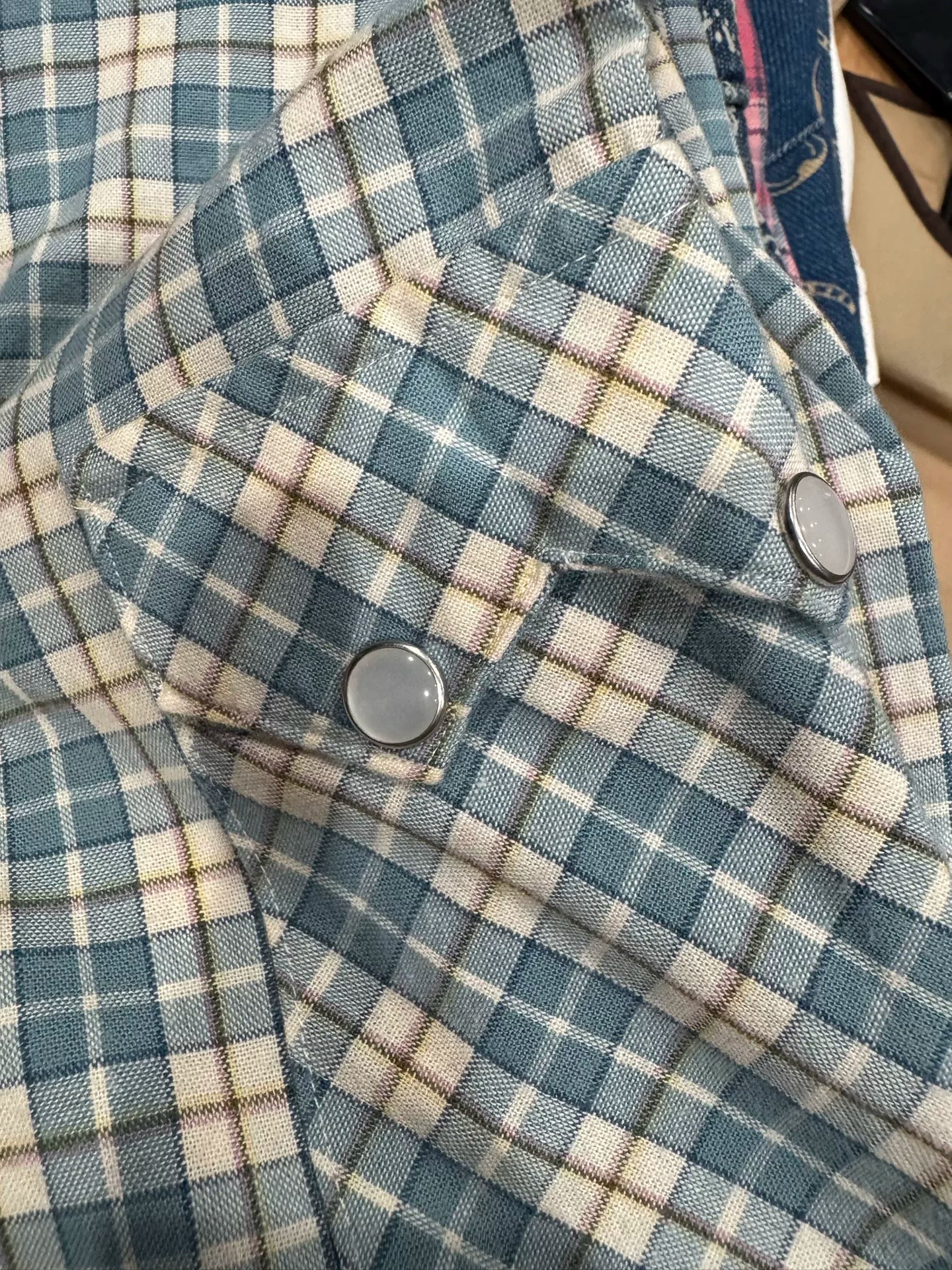 classic rrl plaid button-up shirt