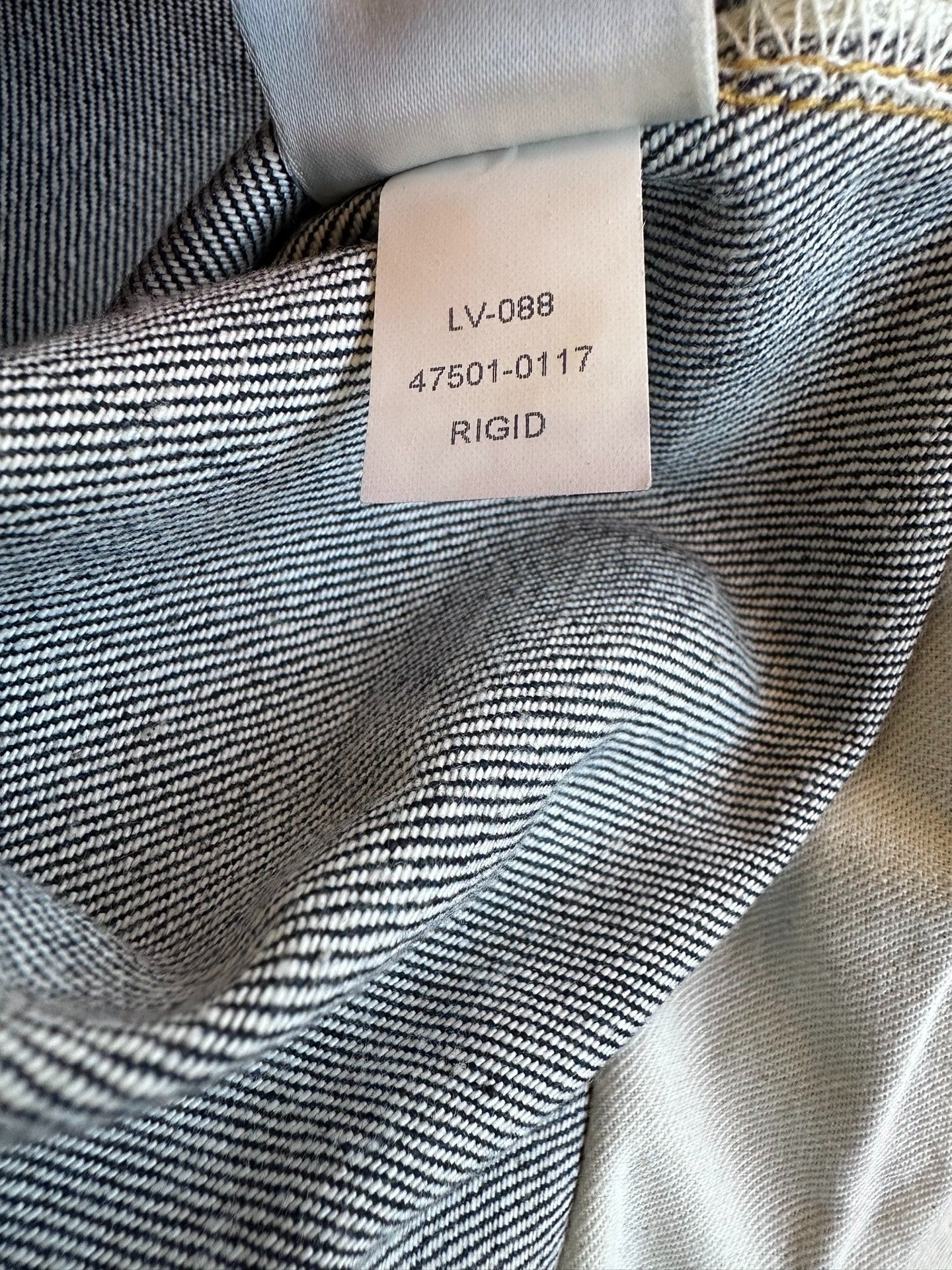 levi's lvc 1947 501xx raw denim jeans