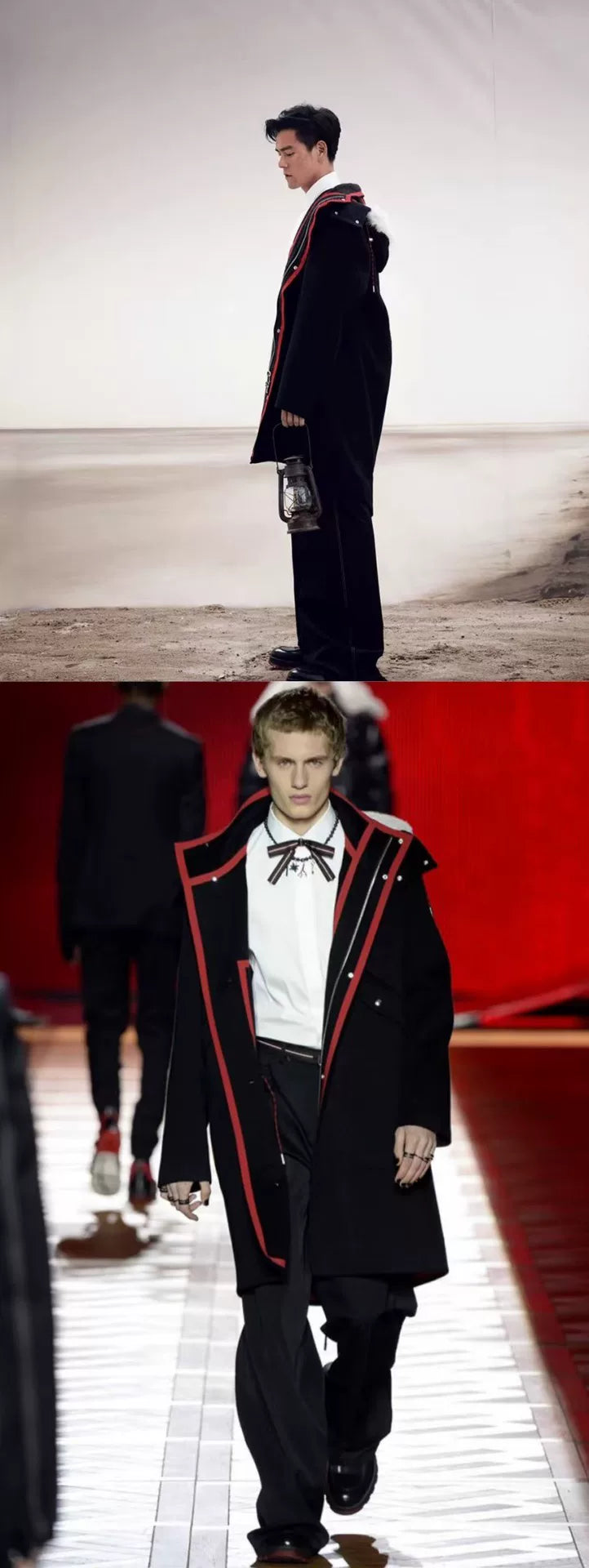 Dior Homme Parka Coat with Shearling