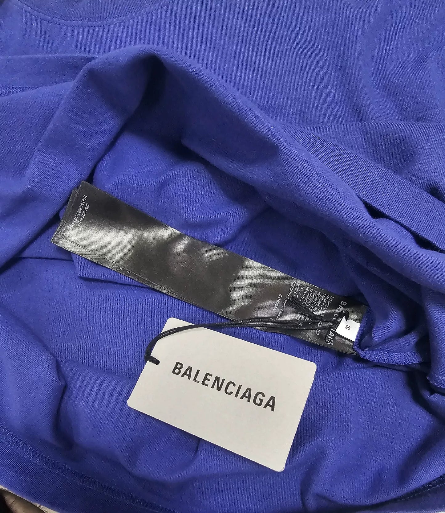 Balenciaga Blue Short Sleeve T-Shirt