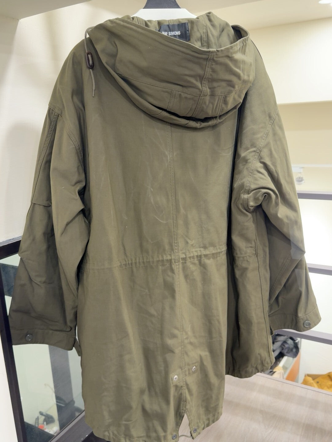 Raf Simons Green Oversized Coat