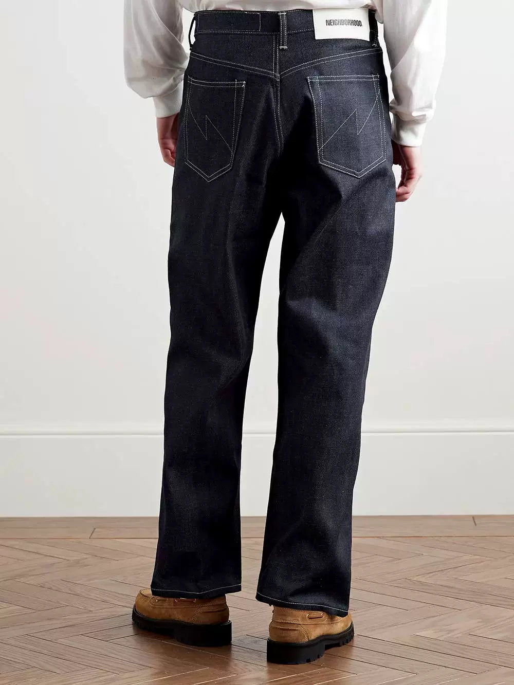 neighborhood rigid denim dp wide pants