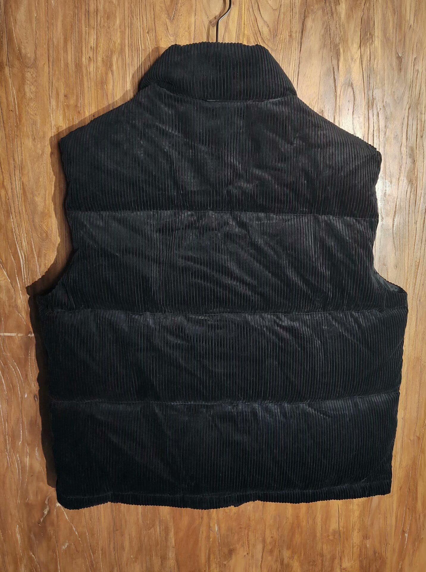 PRADA Black Corduroy Down Vest