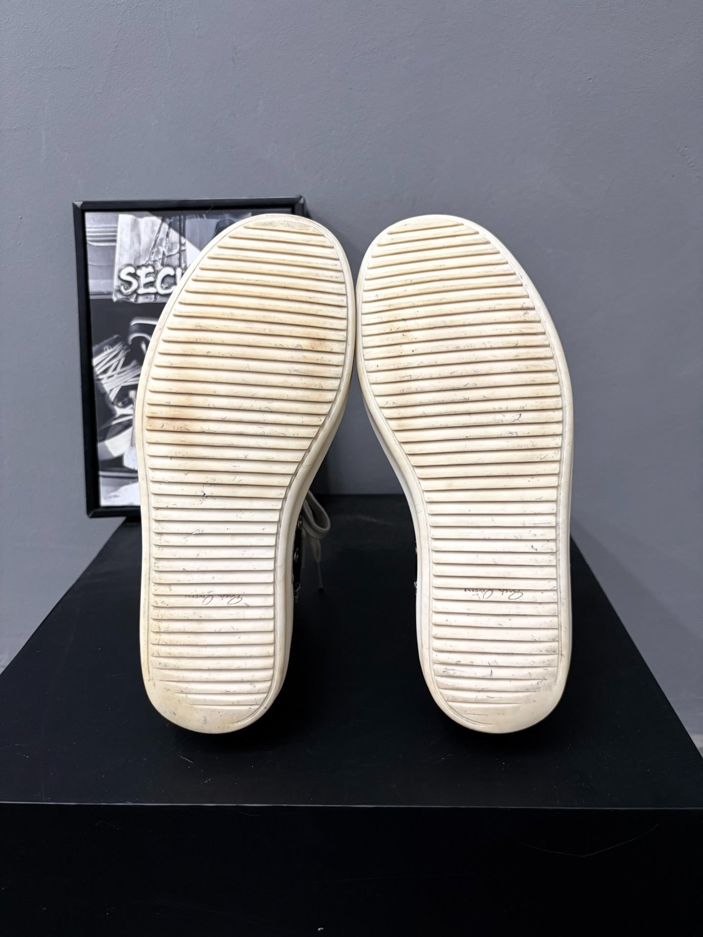 Rick Owens 17SS Limited Crinkled Leather High-Top