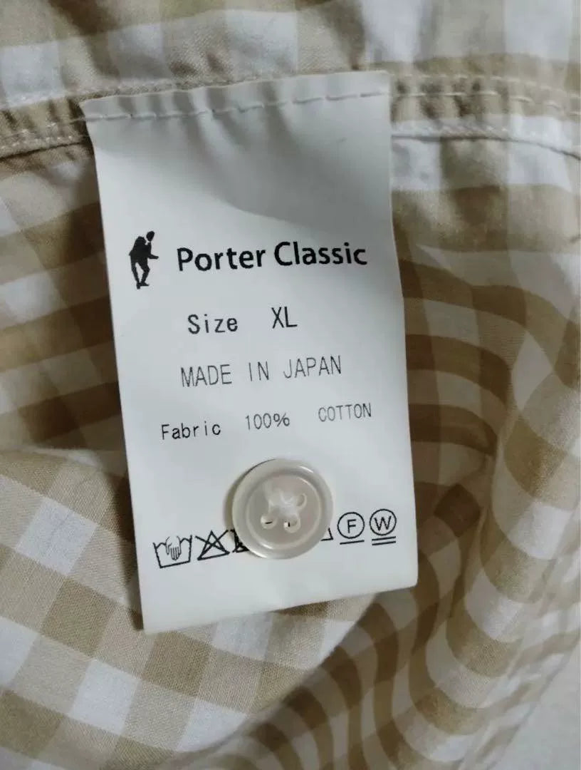 Porter Classic Yellow Check Shirt