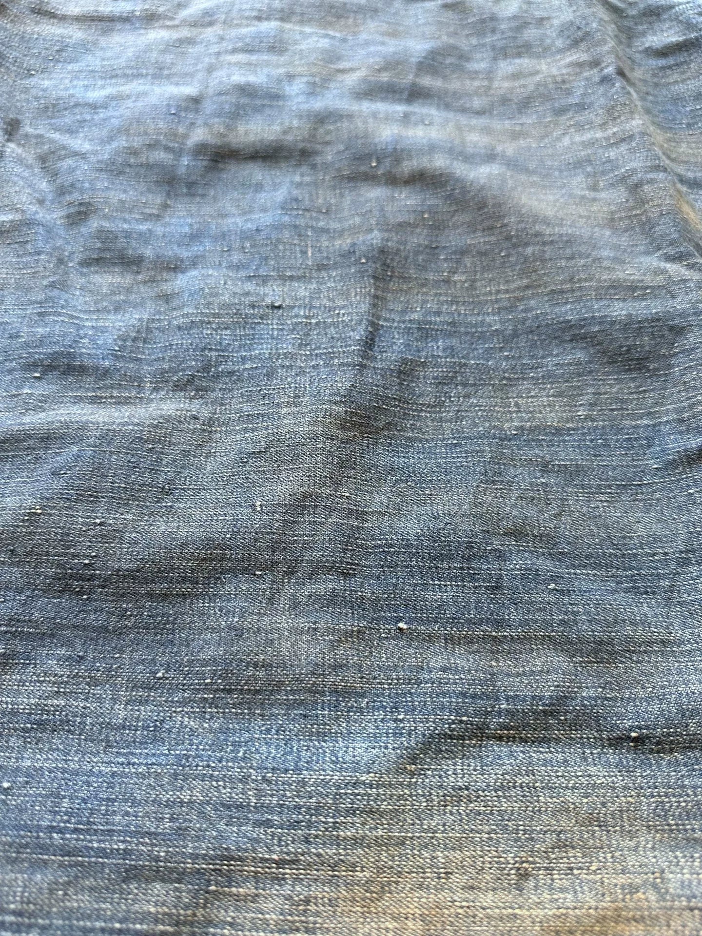 vintage washed denim pullover shirt