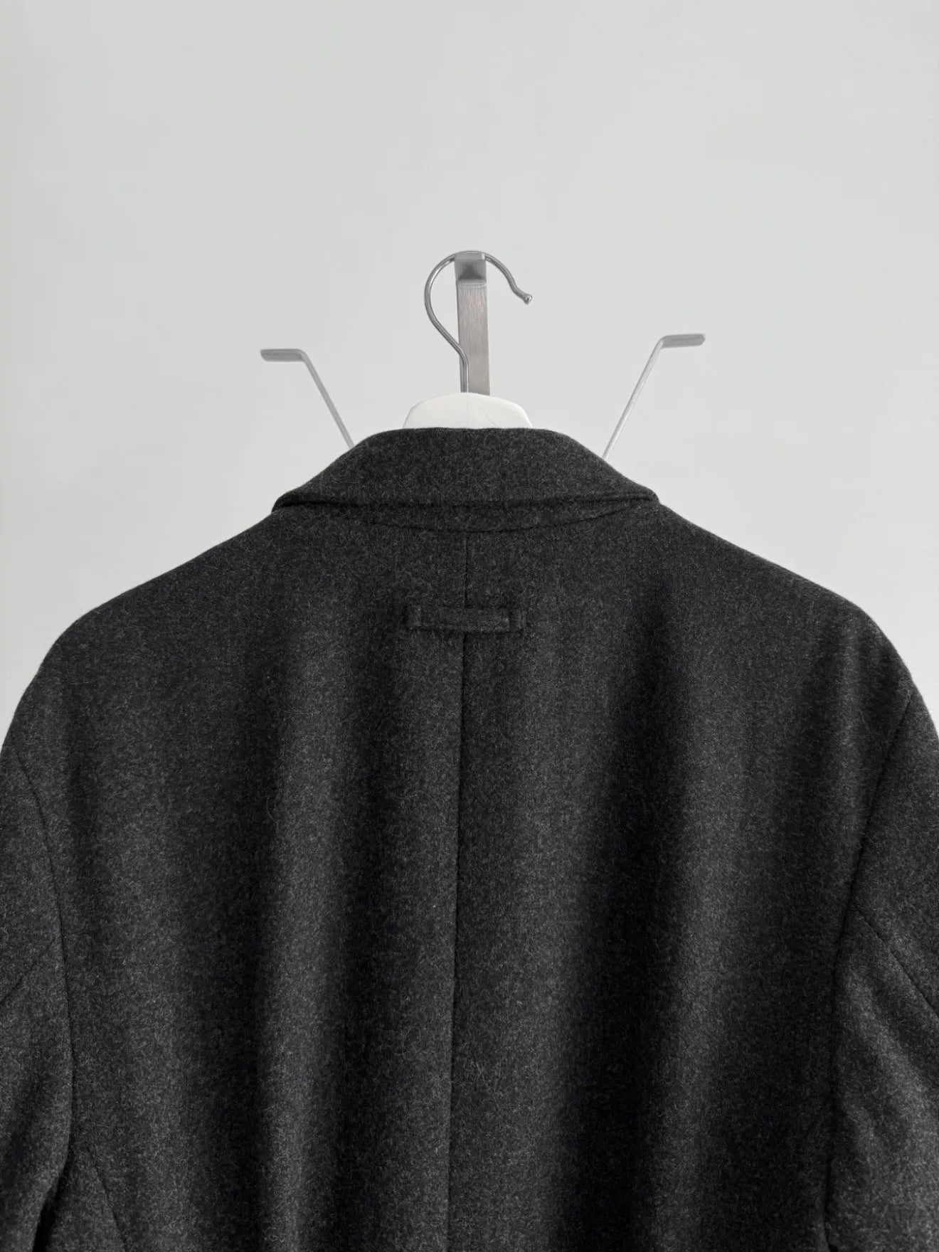 Jean Paul Gaultier Charcoal Wool Zip Coat