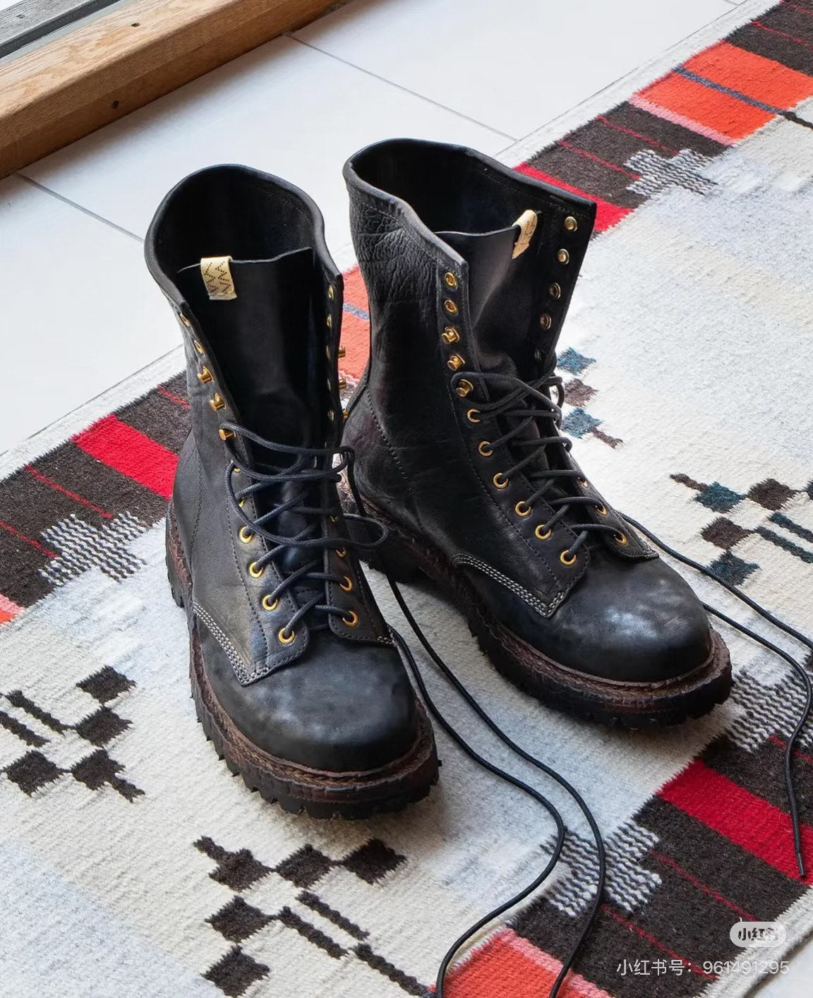 VISVIM SCOUT PLAIN TOE HI-FOLK BOOTS
