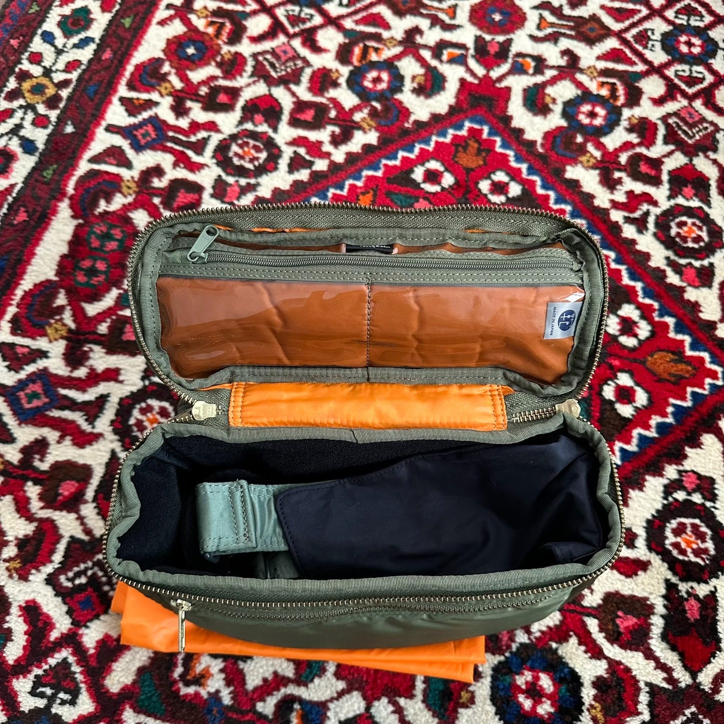 porter tanker camera bag in green