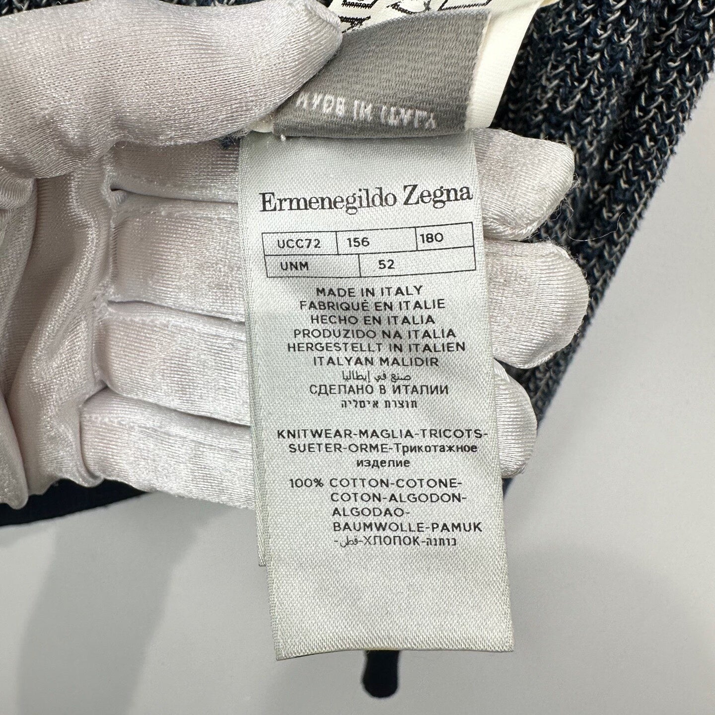 Ermenegildo Zegna Knitted Cardigan Size 52