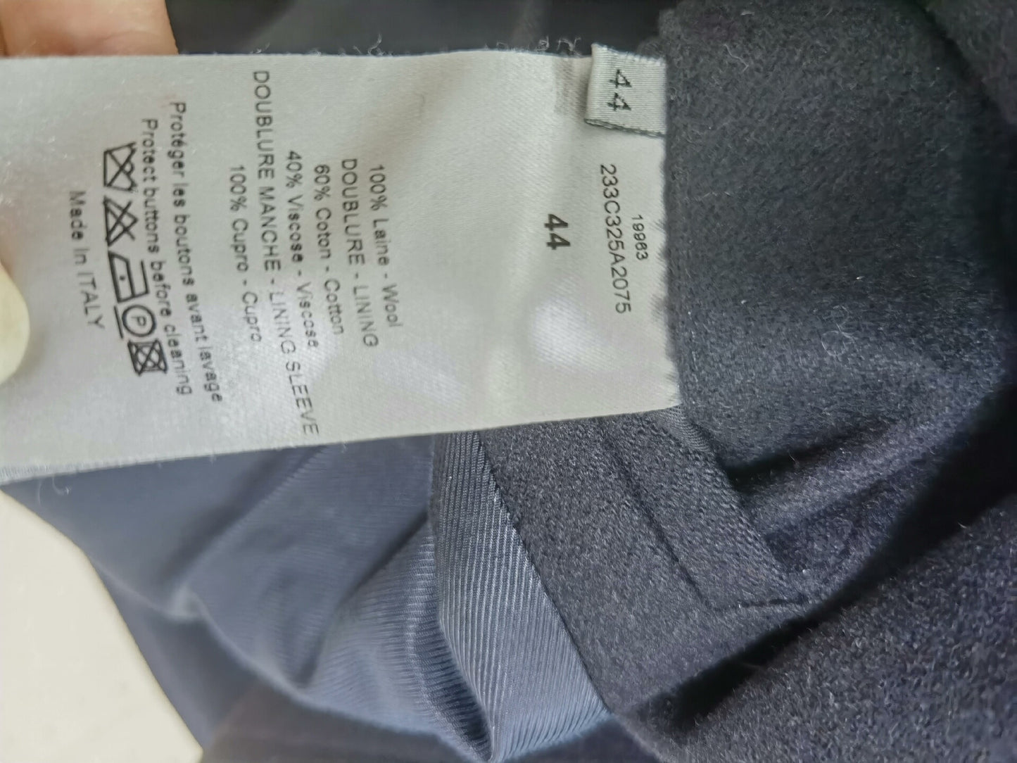 Dior Homme Wool Fisherman's Coat