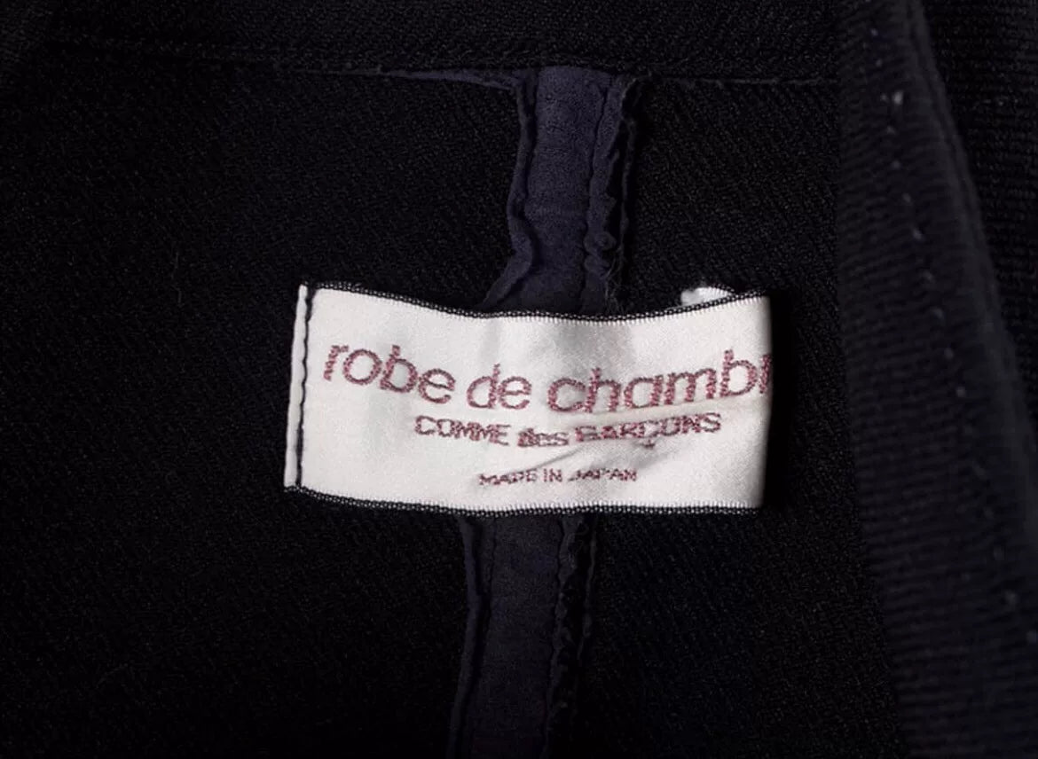 Comme des Garçons Black Jacket with Embroidery