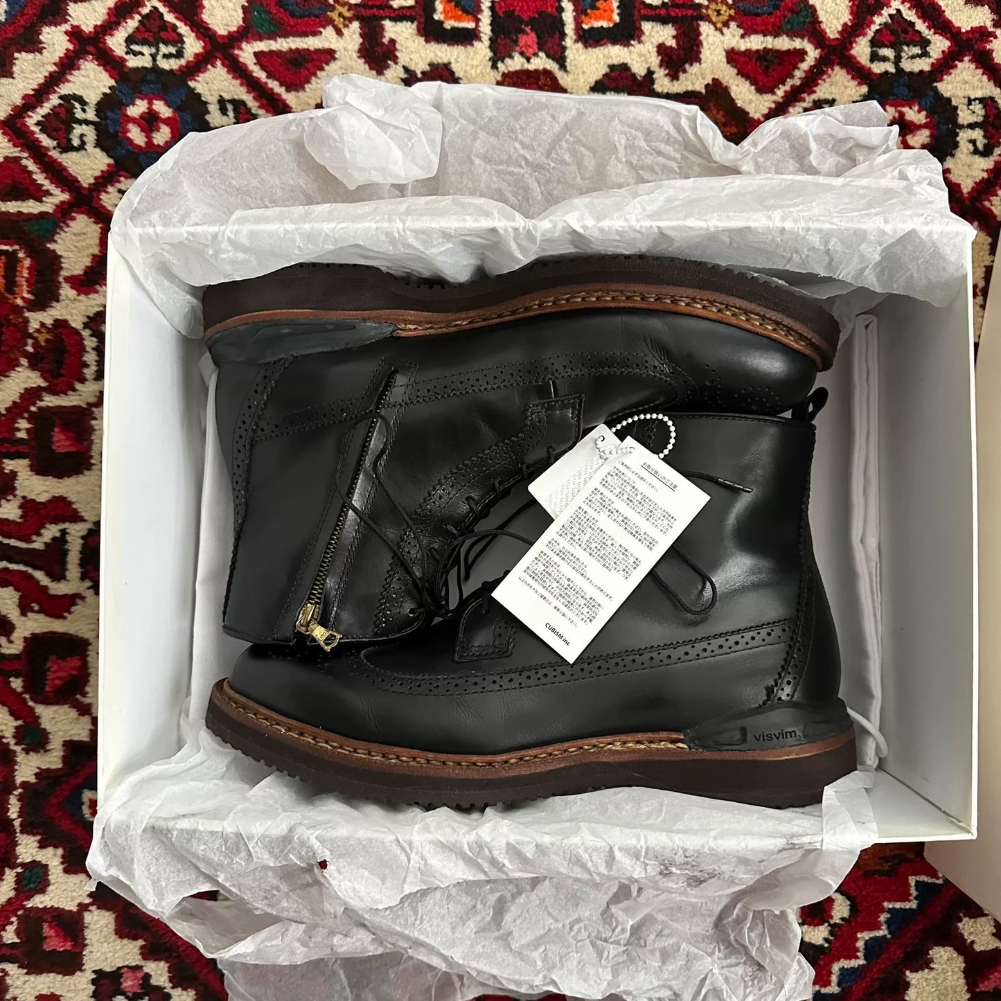 Visvim Patrician Folk Boots Size 9.5