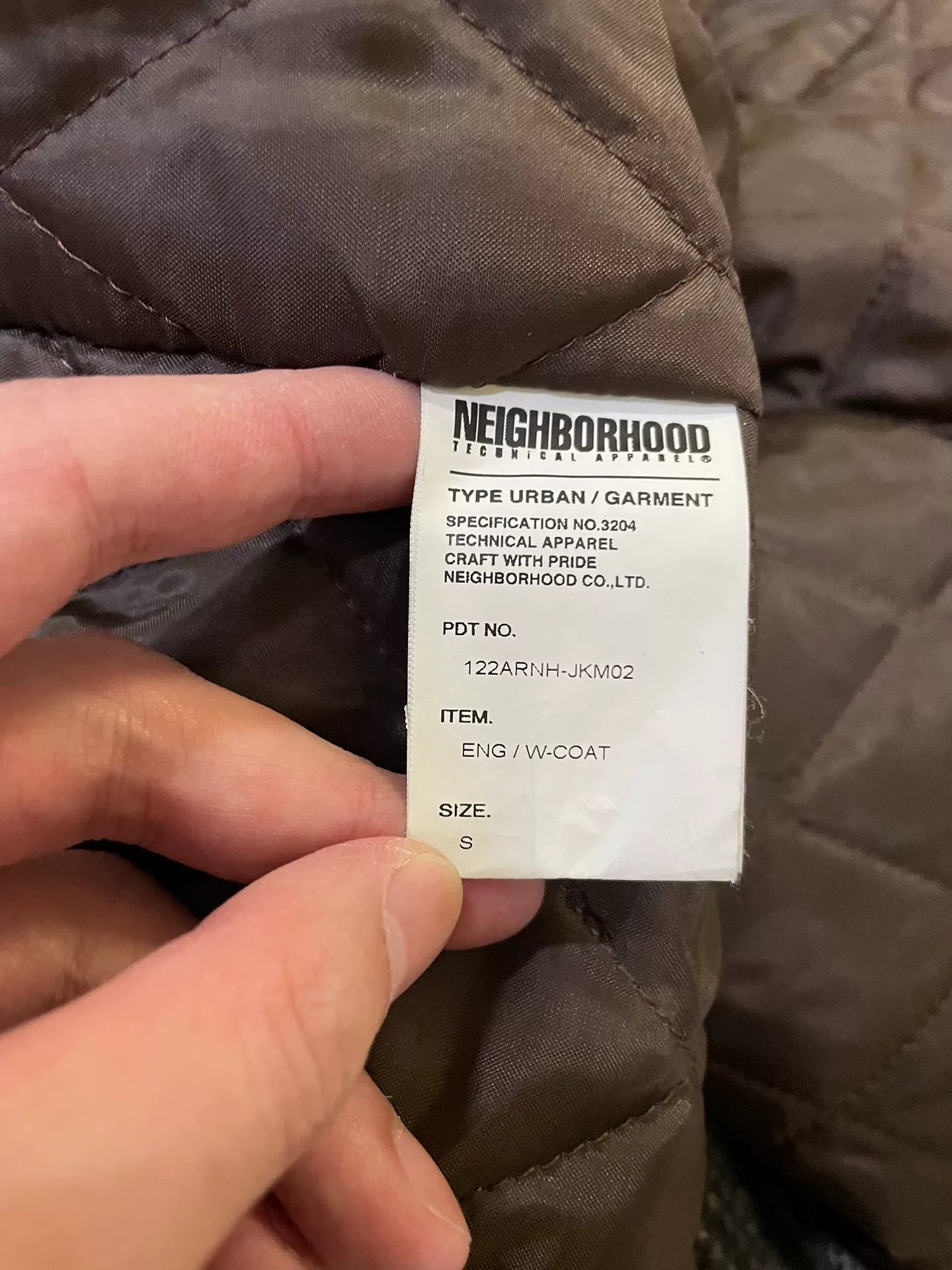 gray houndstooth coat by neighborhood