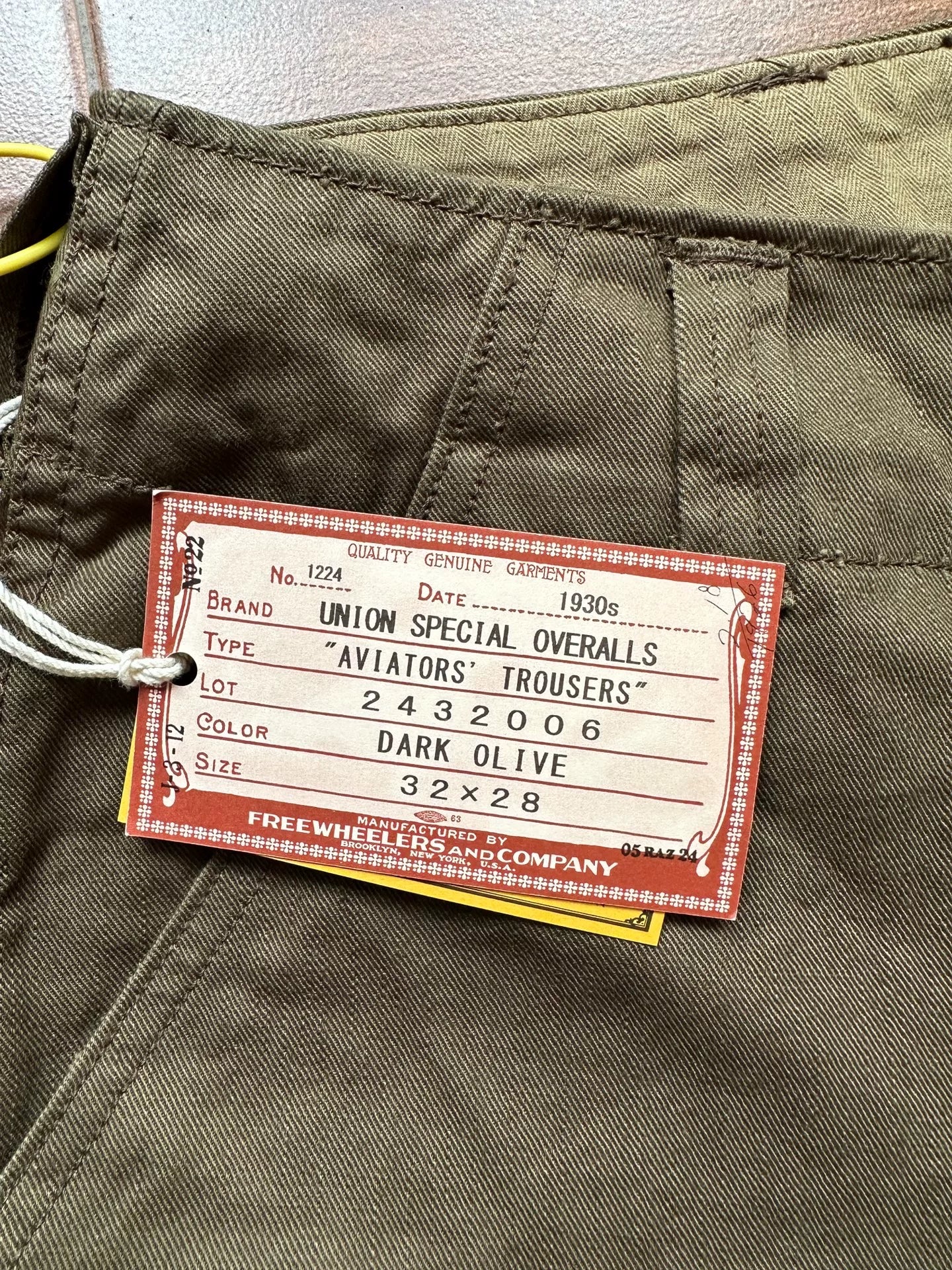 FREEWHEELERS Classic Aviators Work Pants