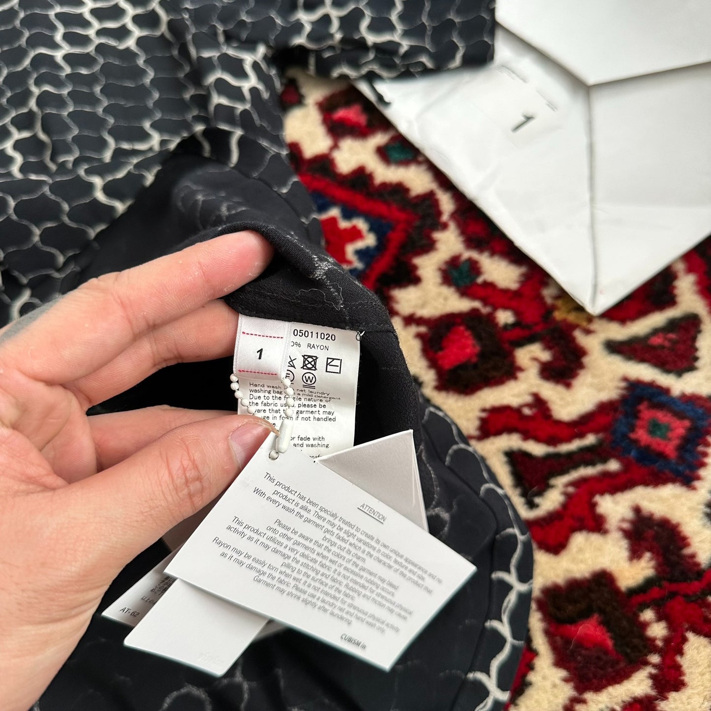 Visvim 20SS Free Edge Snake Print Shirt