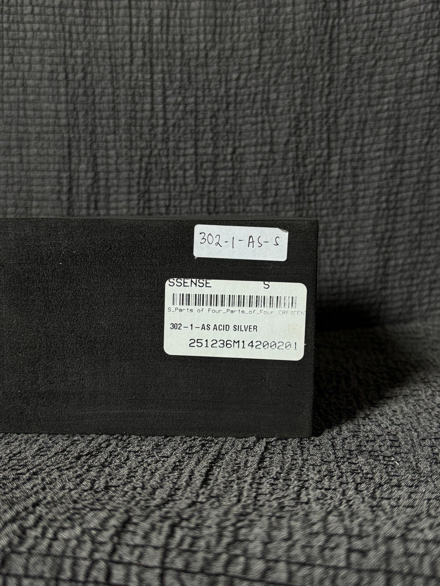 acid silver deep groove bracelet