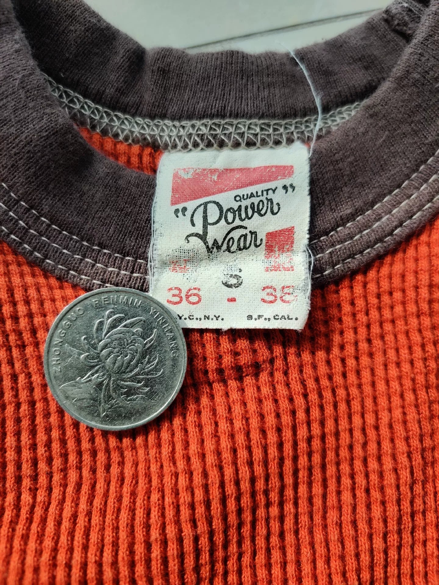 vickers gasoline long sleeve waffle shirt