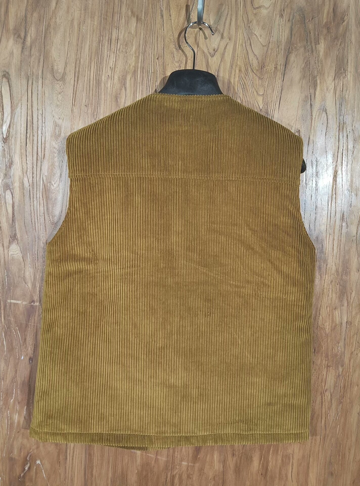 Prada Corduroy Quilted Vest in Beige