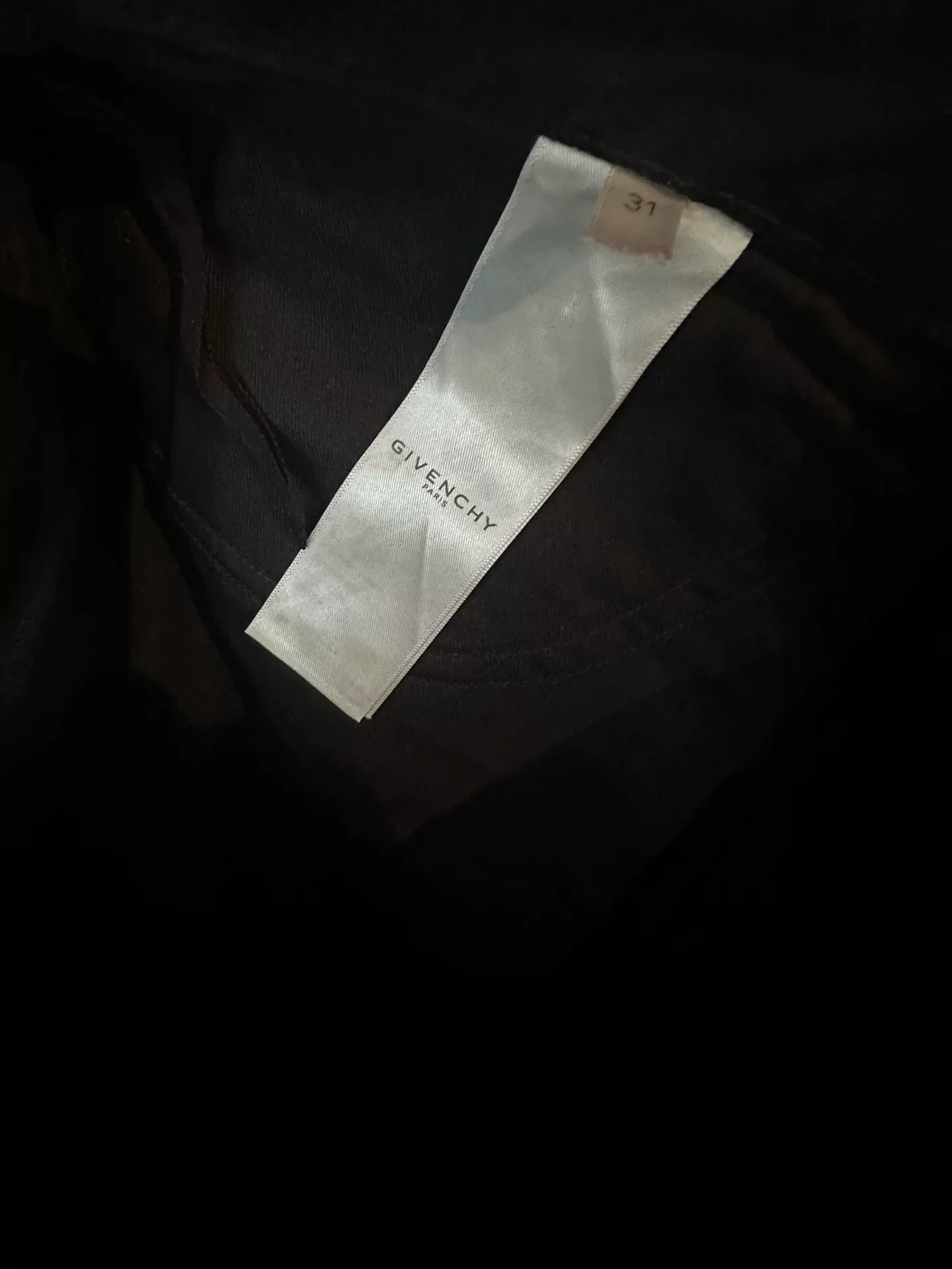 Givenchy MMW Black Paint Splash Jeans