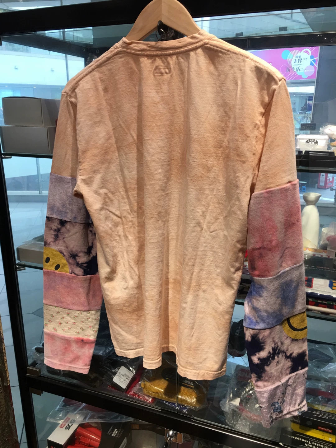 kapital tie-dye smiley long sleeve shirt